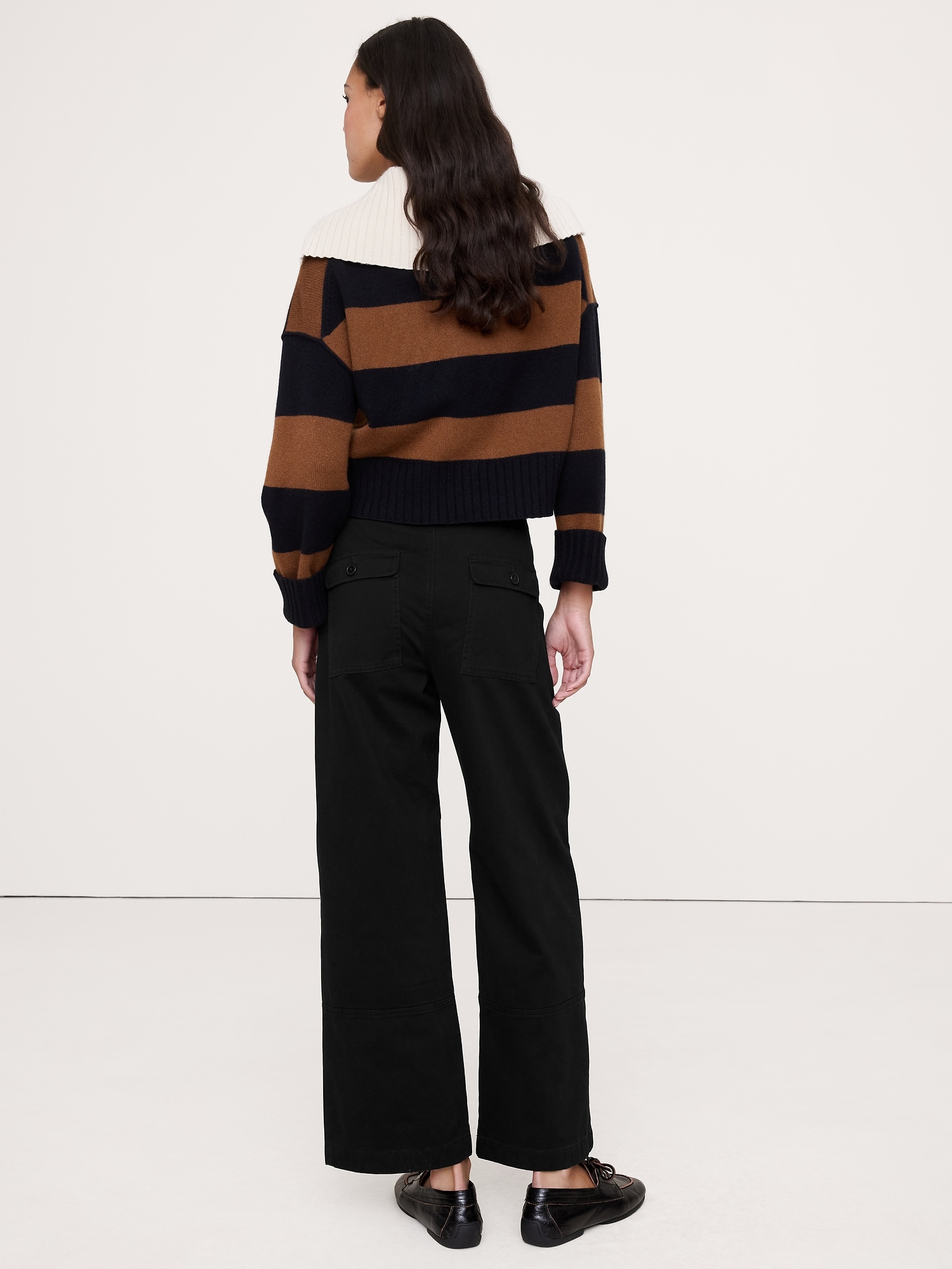 Image number 2 showing, High-Rise Wide-Leg Pull-On Drawstring Pant
