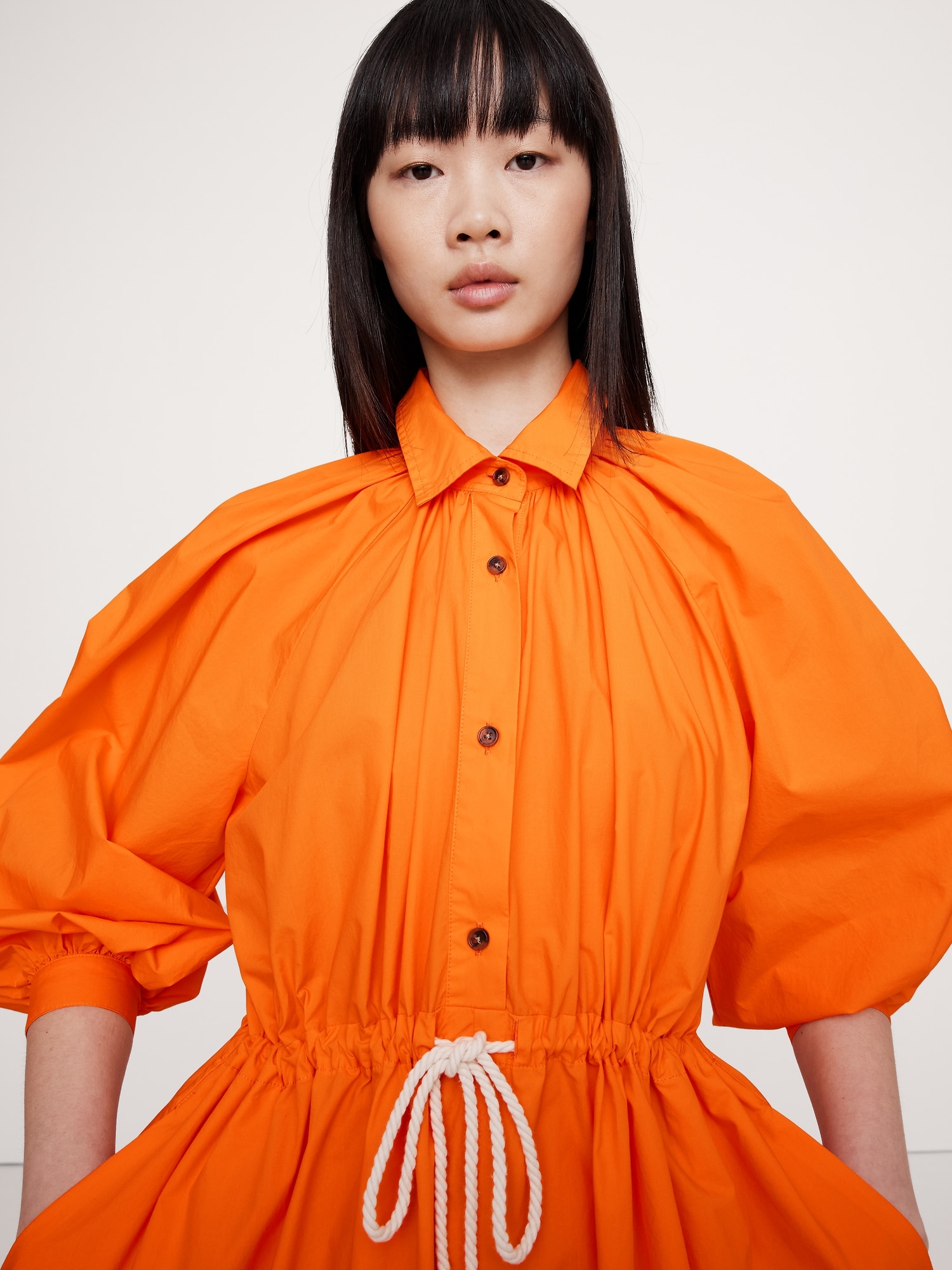 Image number 4 showing, Cotton Poplin Midi Shirtdress