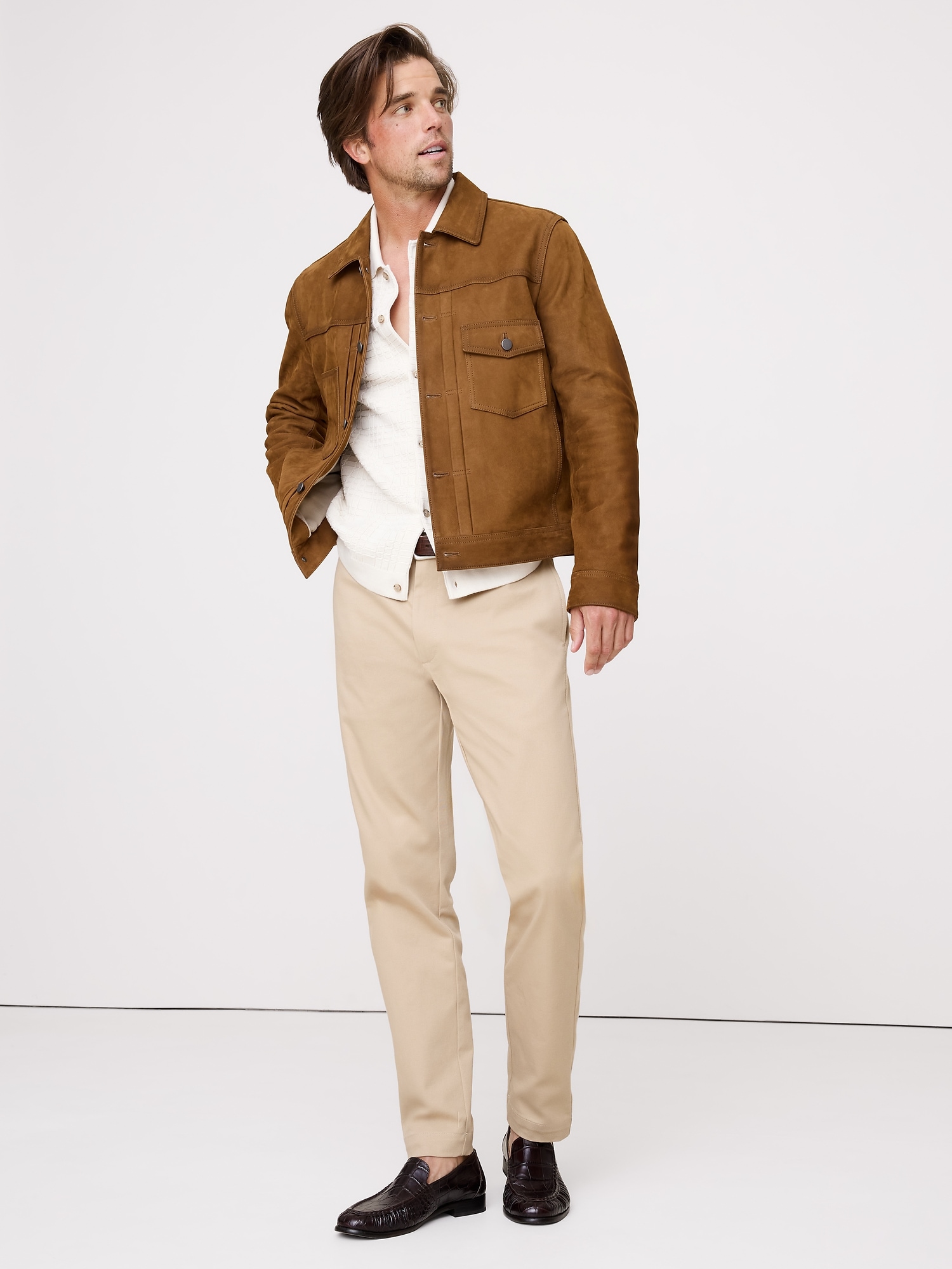 Slim Italian-Stretch Chino - Beige