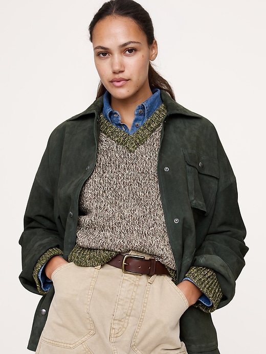 Cotton V-Neck Sweater