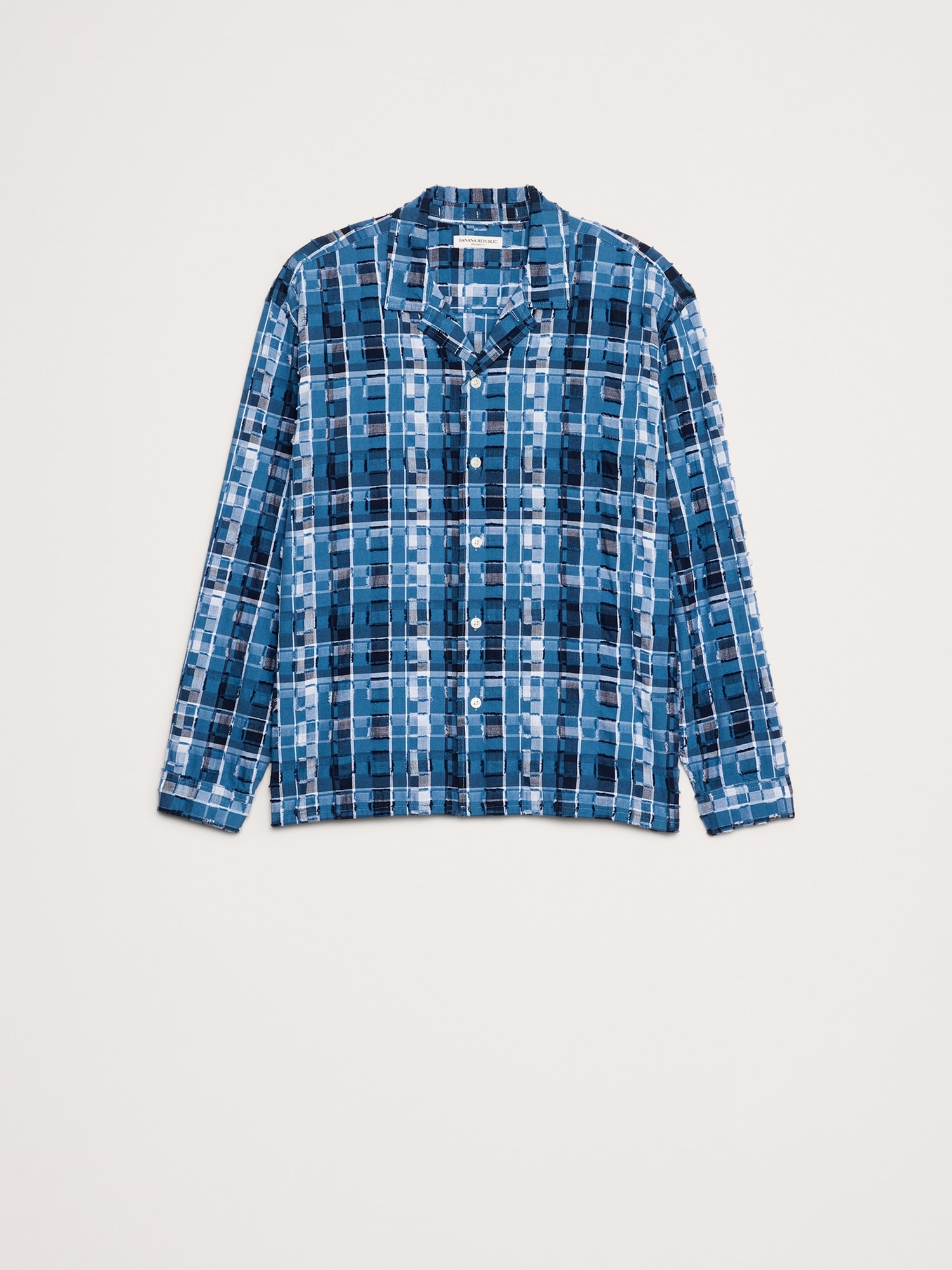 Image number 4 showing, RELAXED-FIT PLAID TEXTURE RESORT SHIRT