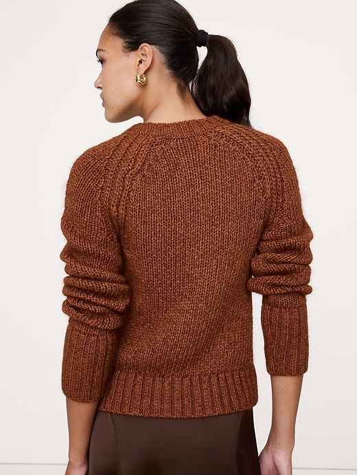 Cotton-Alpaca-Merino Henley Sweater