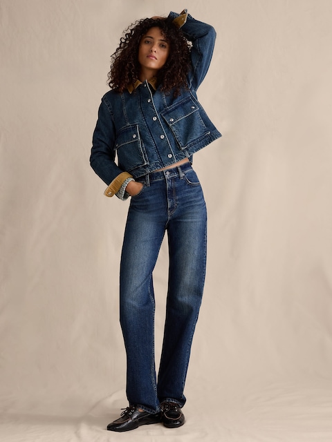 High-Rise 90S Straight Jean