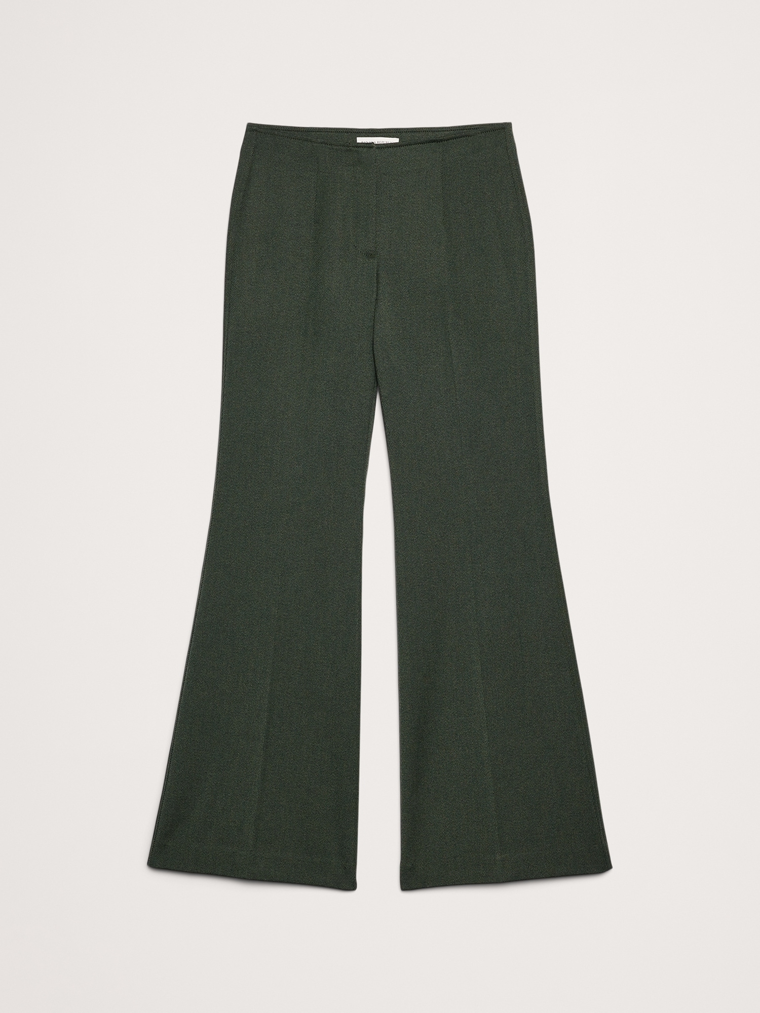 Image number 4 showing, Mid-Rise Flare Italian Twill Pant
