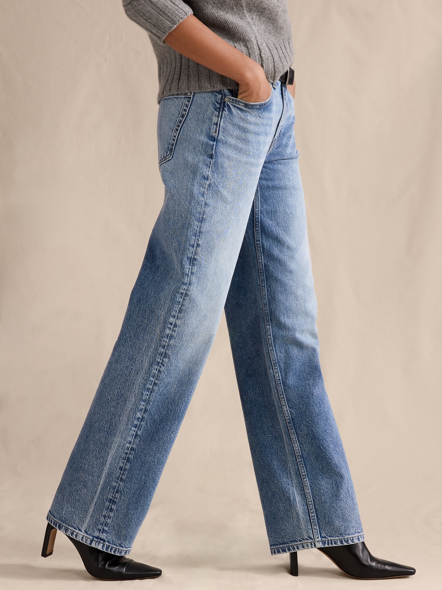 Image number 3 showing, Mid-Rise 90s Loose Jean