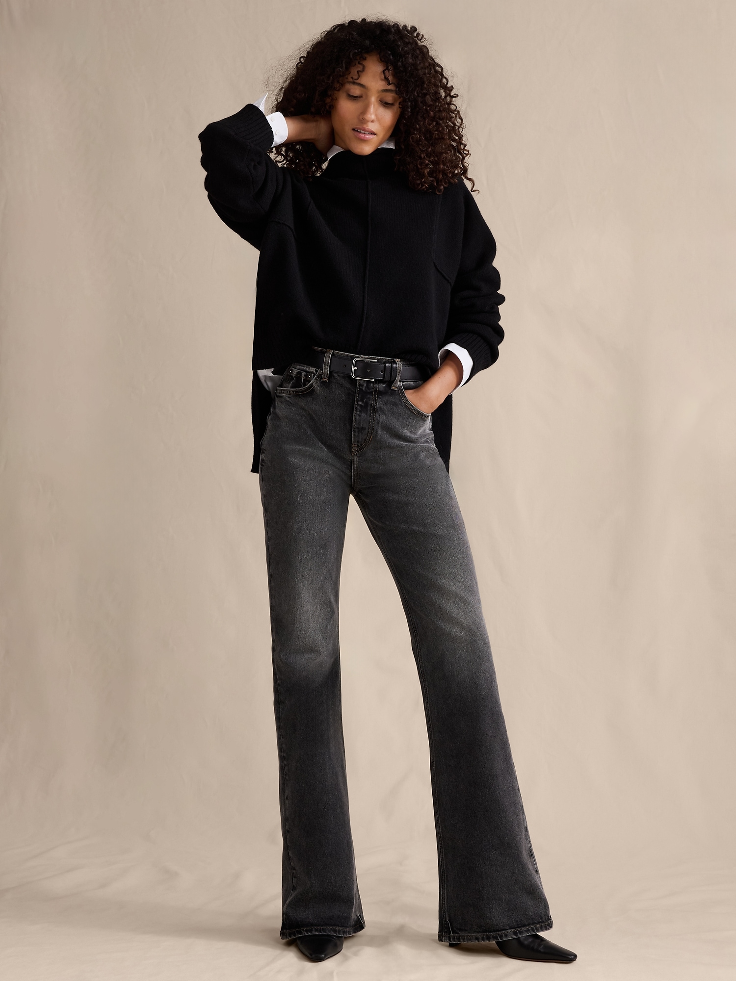 Image number 1 showing, High-Rise Bootcut Jean