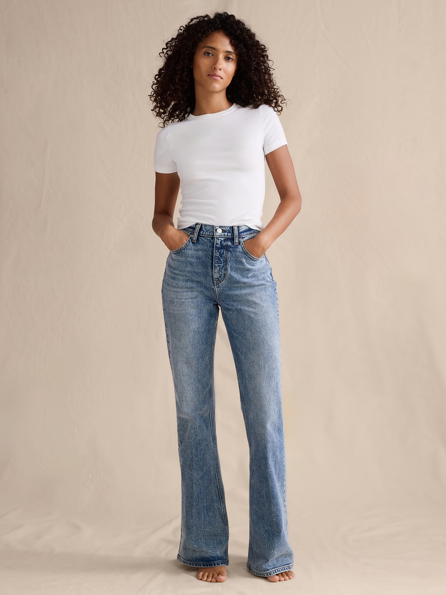 Image number 5 showing, HIGH-RISE BOOTCUT JEAN