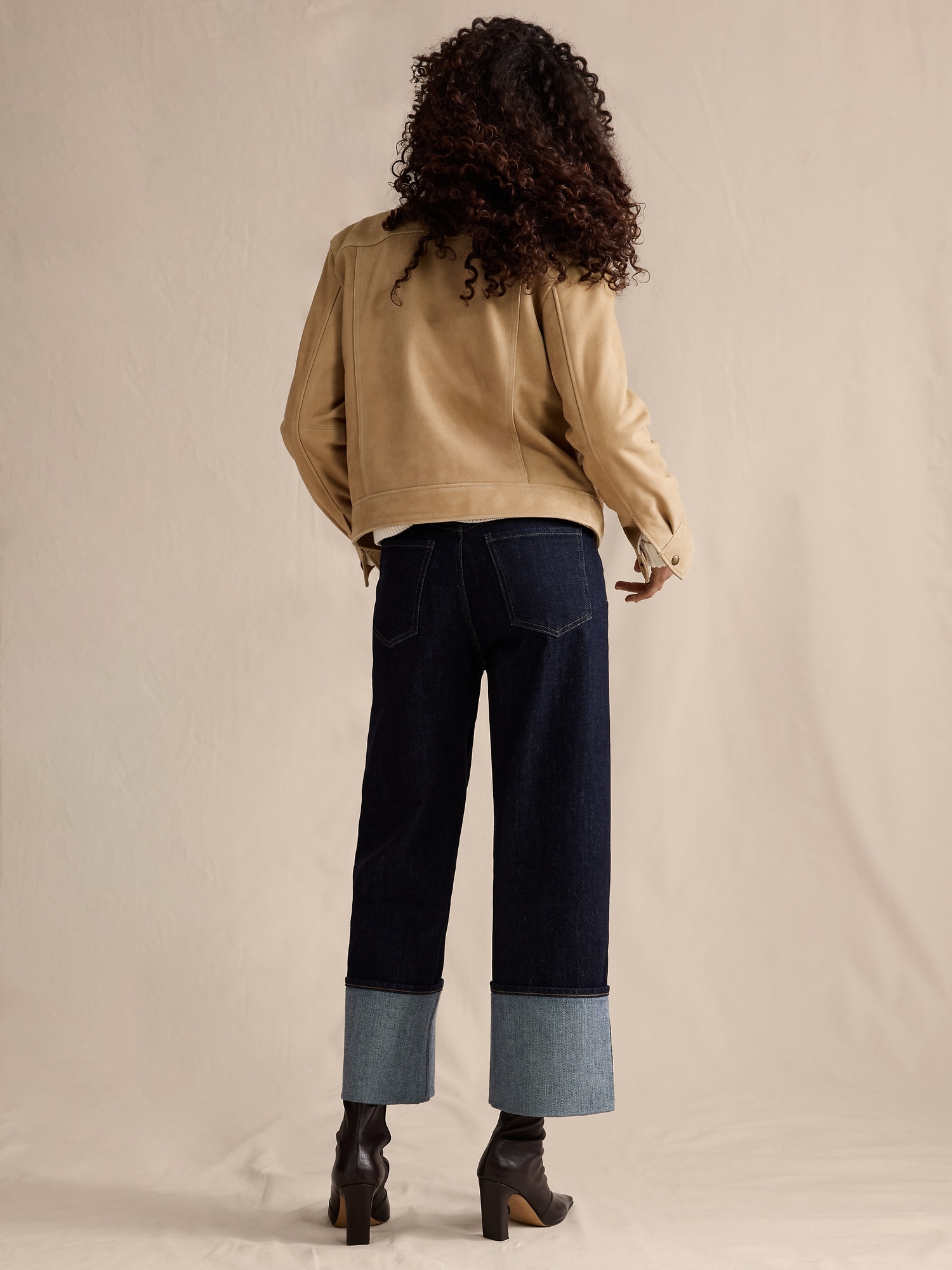 Image number 3 showing, High-Rise Stovepipe Straight Leg Jean