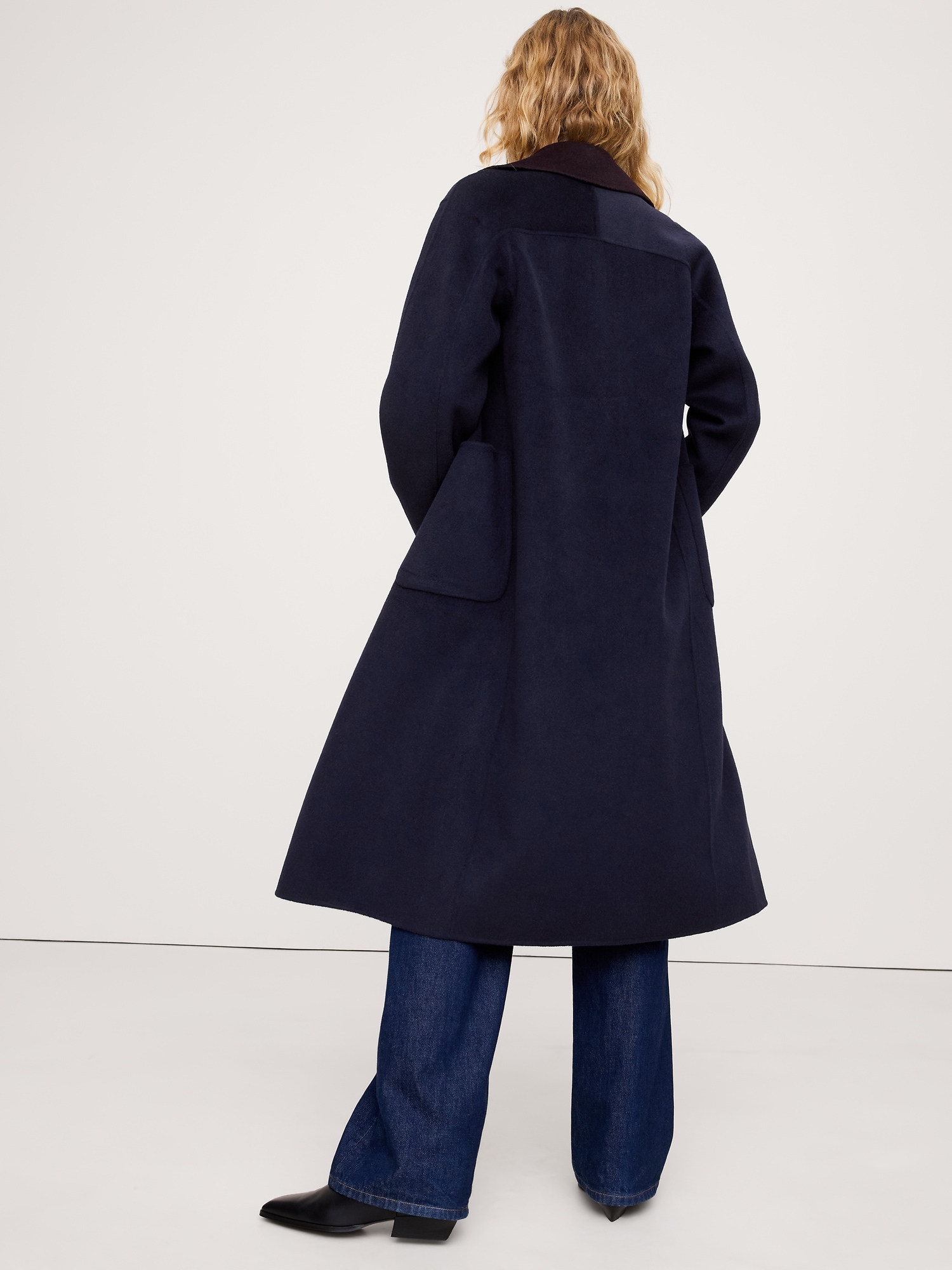 Image number 3 showing, Reversible Double-Faced Top Coat