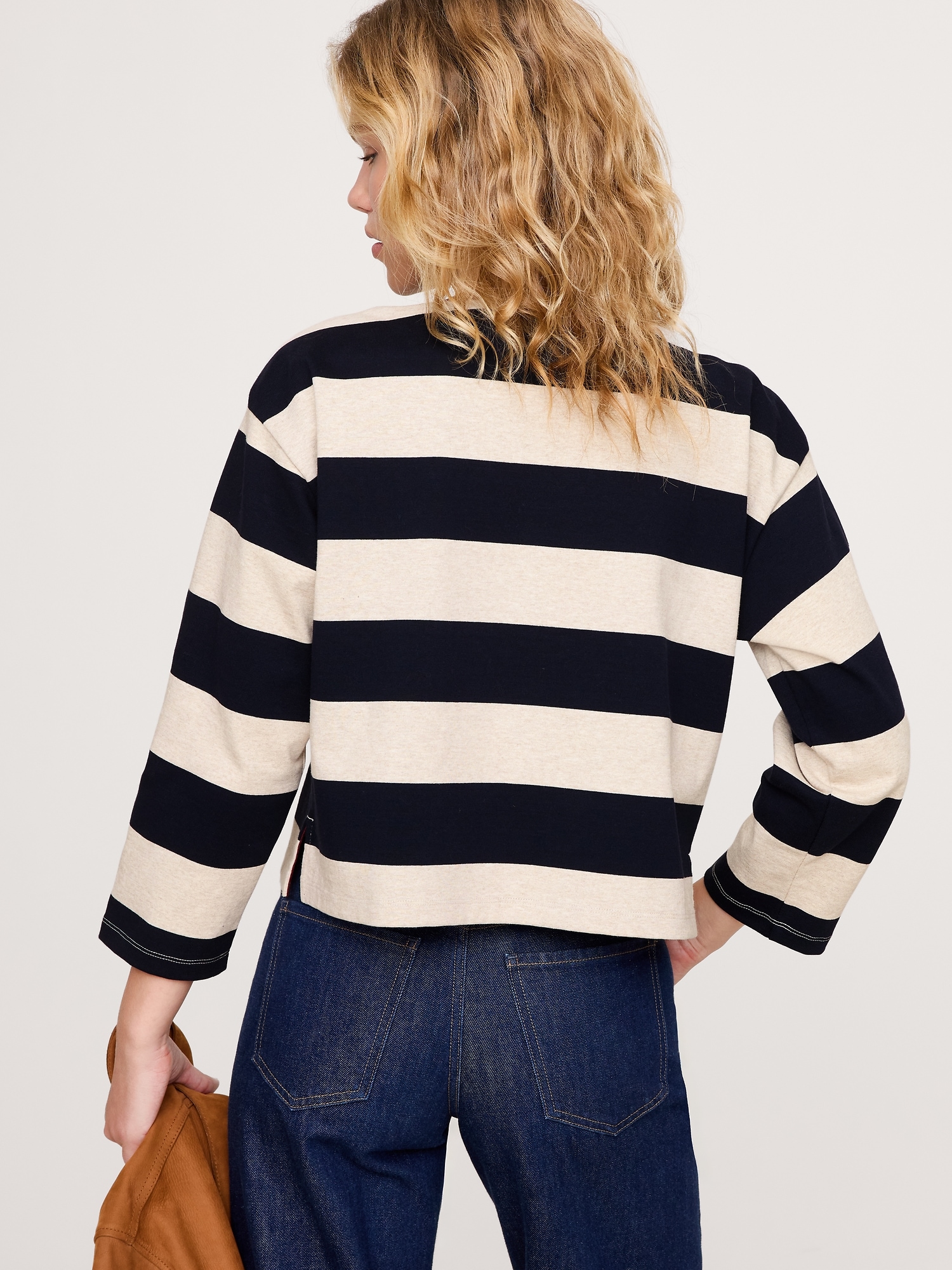 Image number 2 showing, Relaxed Heavyweight Cotton Boat-Neck T-Shirt