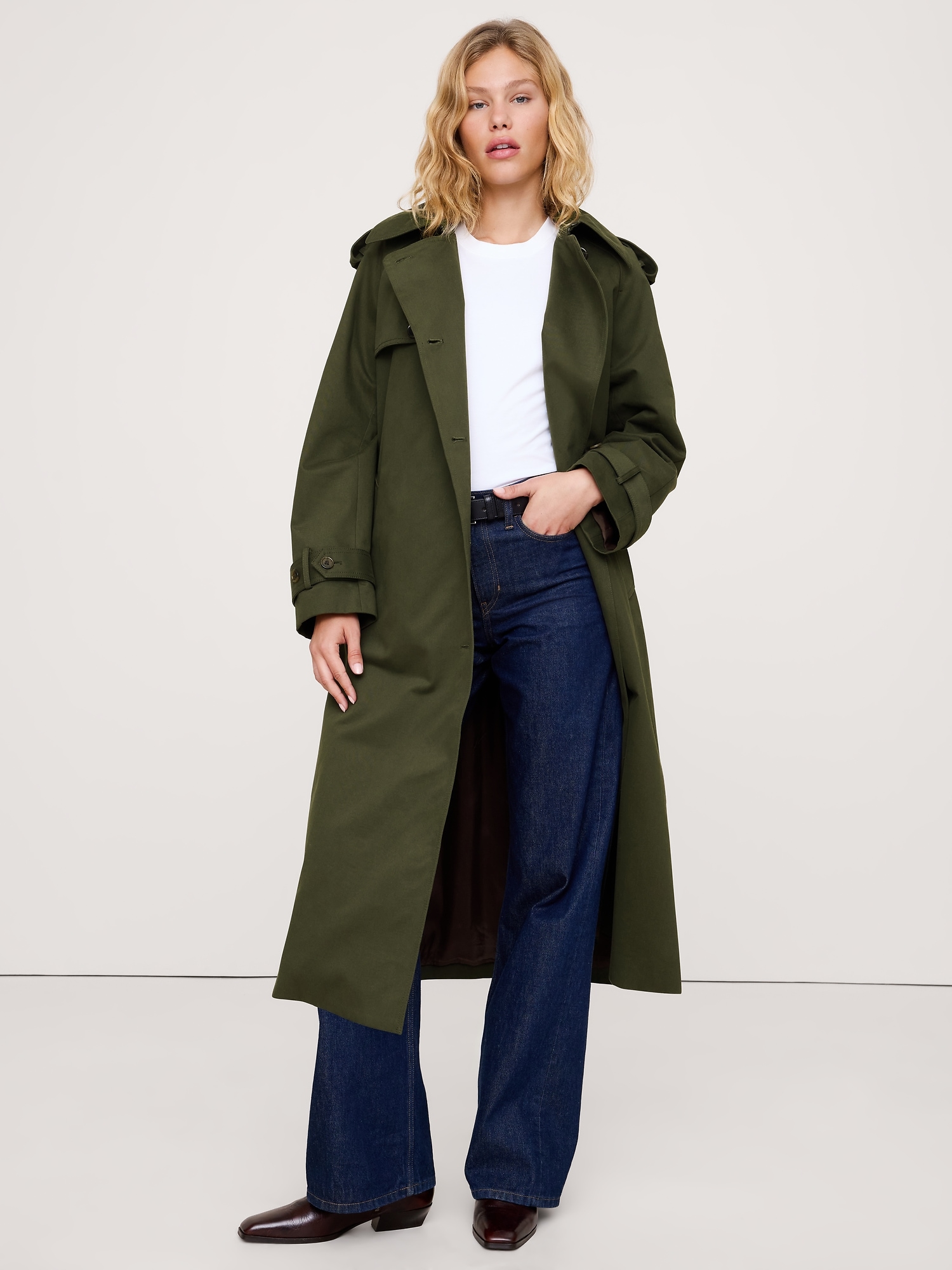 Image number 1 showing, Classic Cotton Trench Coat