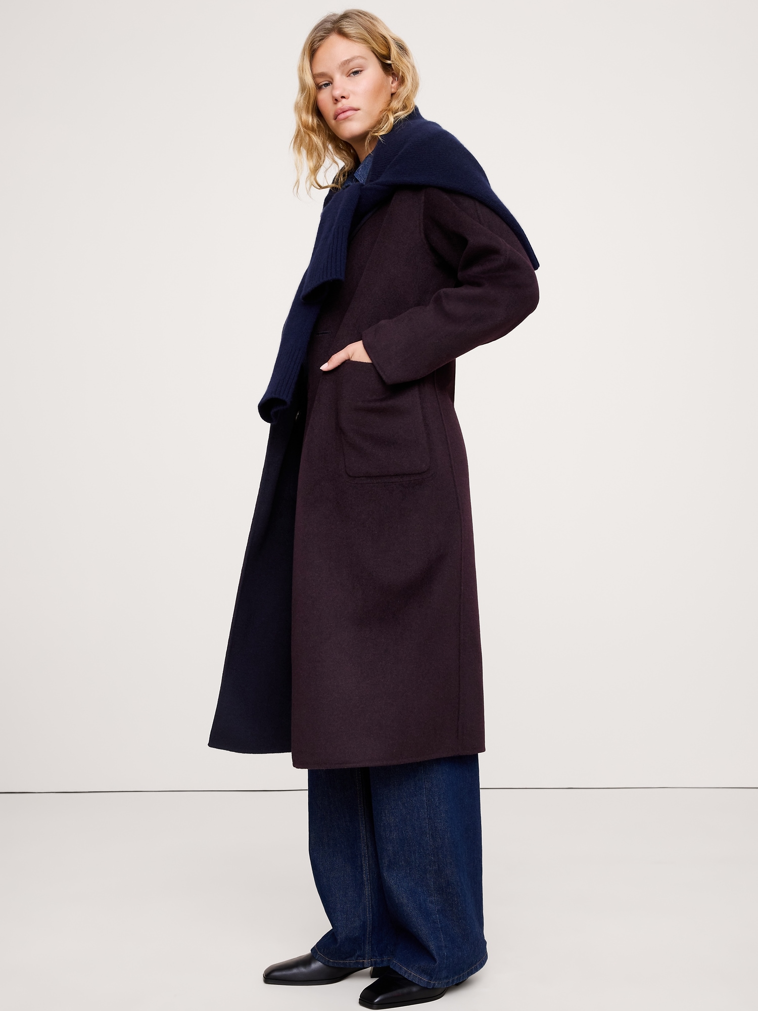 Image number 8 showing, Reversible Double-Faced Top Coat