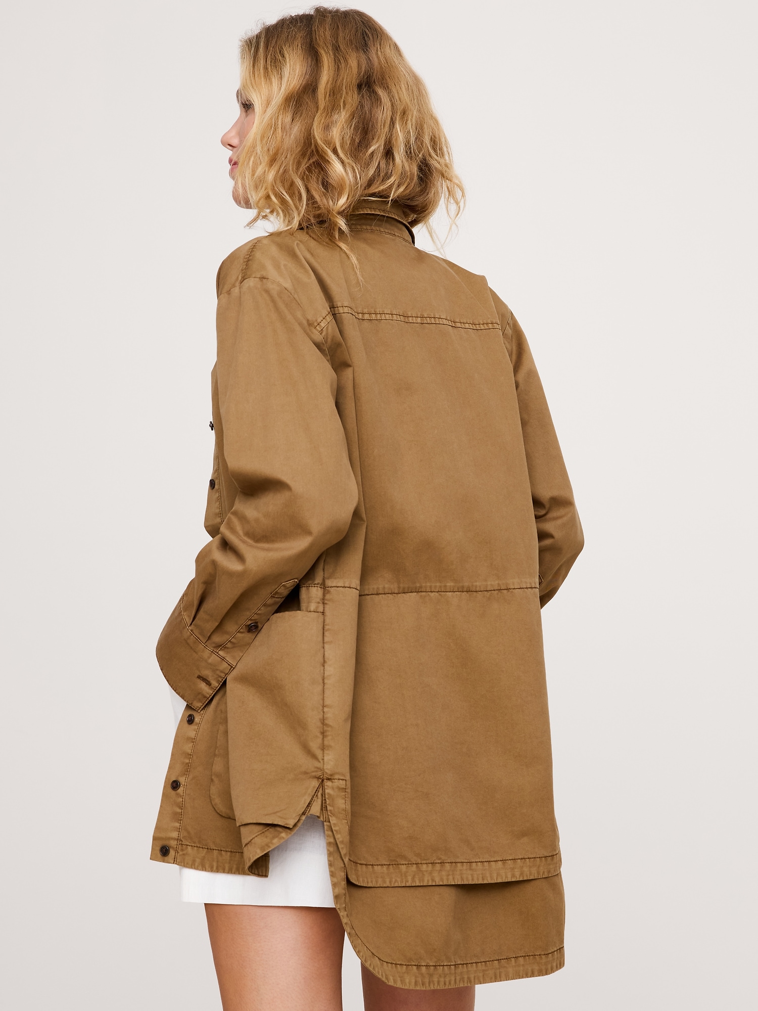 Image number 6 showing, COTTON TWILL UTILITY TUNIC