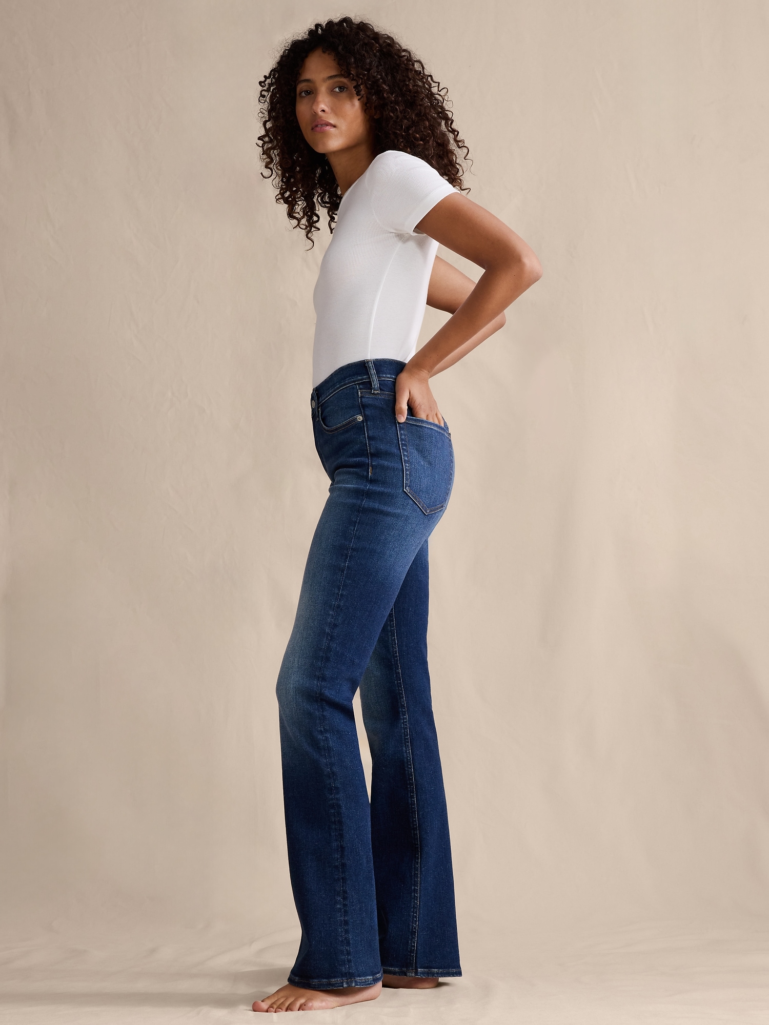 Image number 4 showing, Mid-Rise Flare Jean