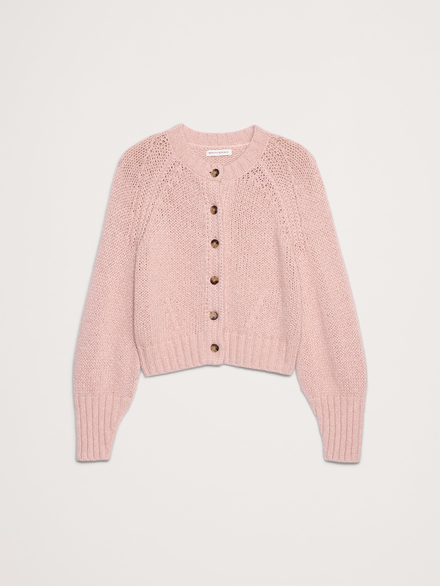 Image number 4 showing, Cotton-Alpaca-Merino Raglan Cardigan