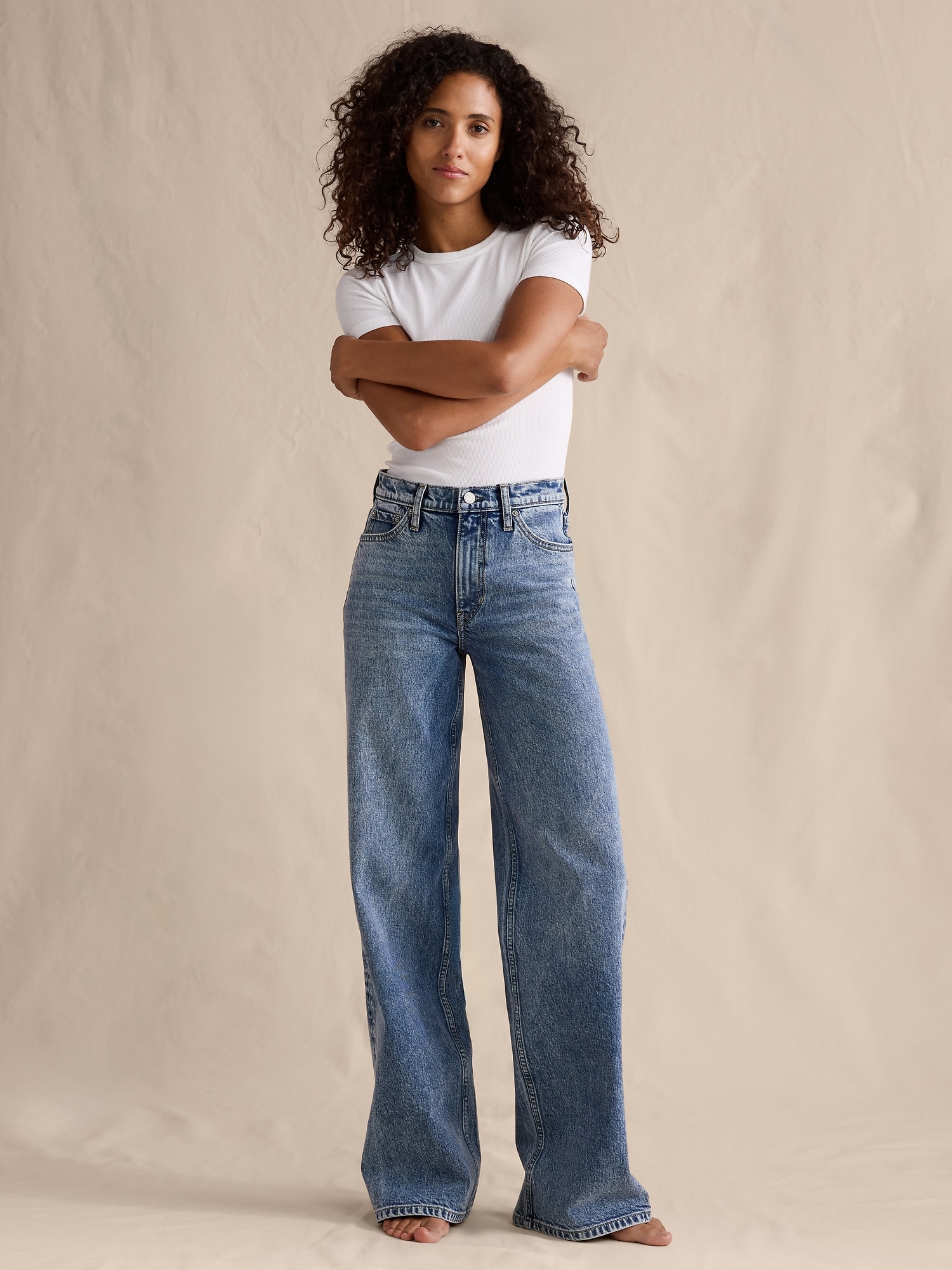 Image number 5 showing, THE ICON CLASSIC WIDE-LEG JEAN