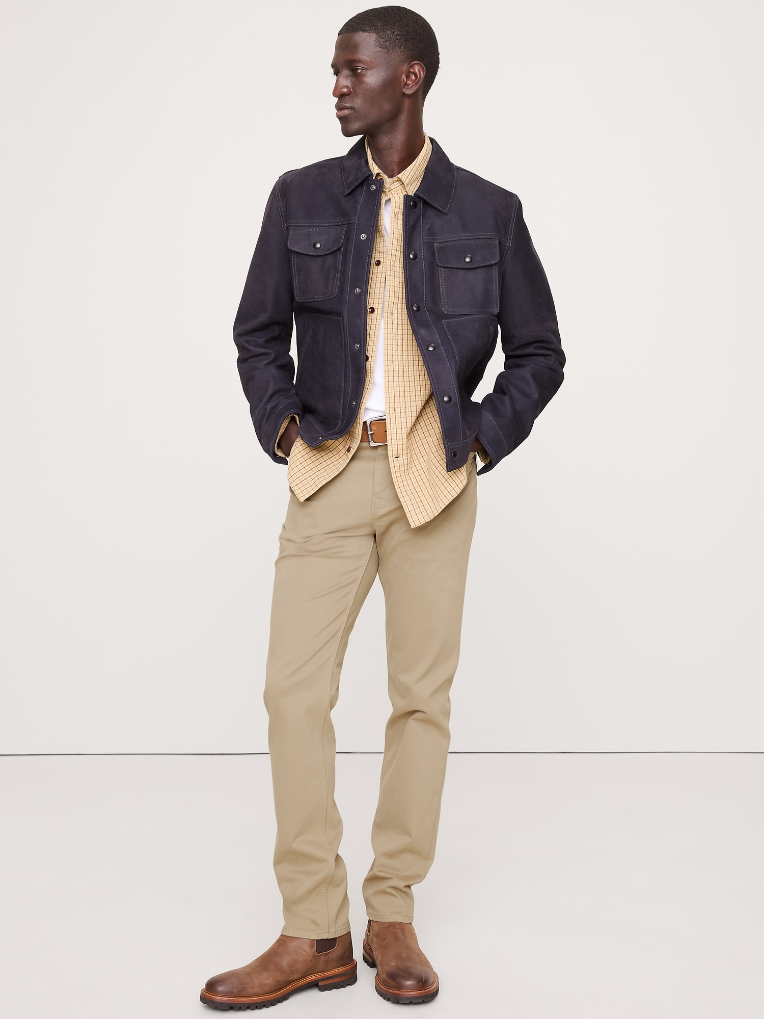 Slim Traveler Pant - Khaki Beige