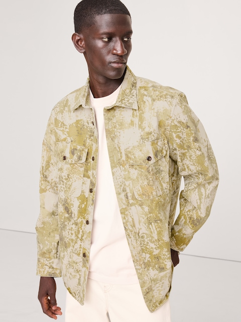 Standard-Fit Cotton Twill Overshirt