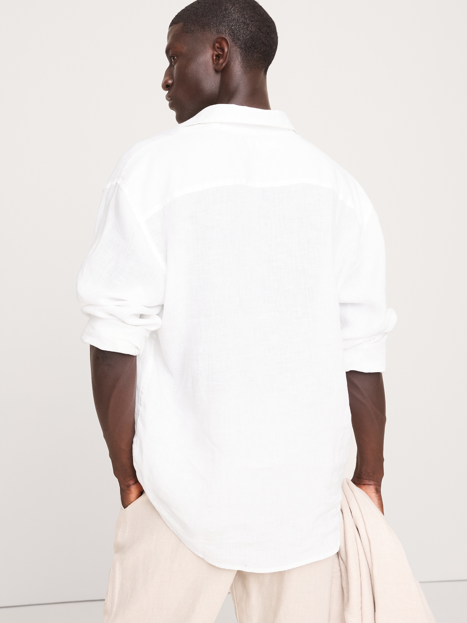 Image number 2 showing, Relaxed-Fit Linen Popover Shirt