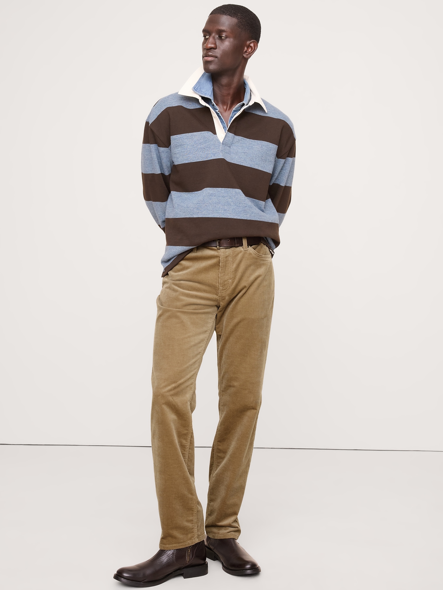 Straight Corduroy Traveler Pant - Sand Beige