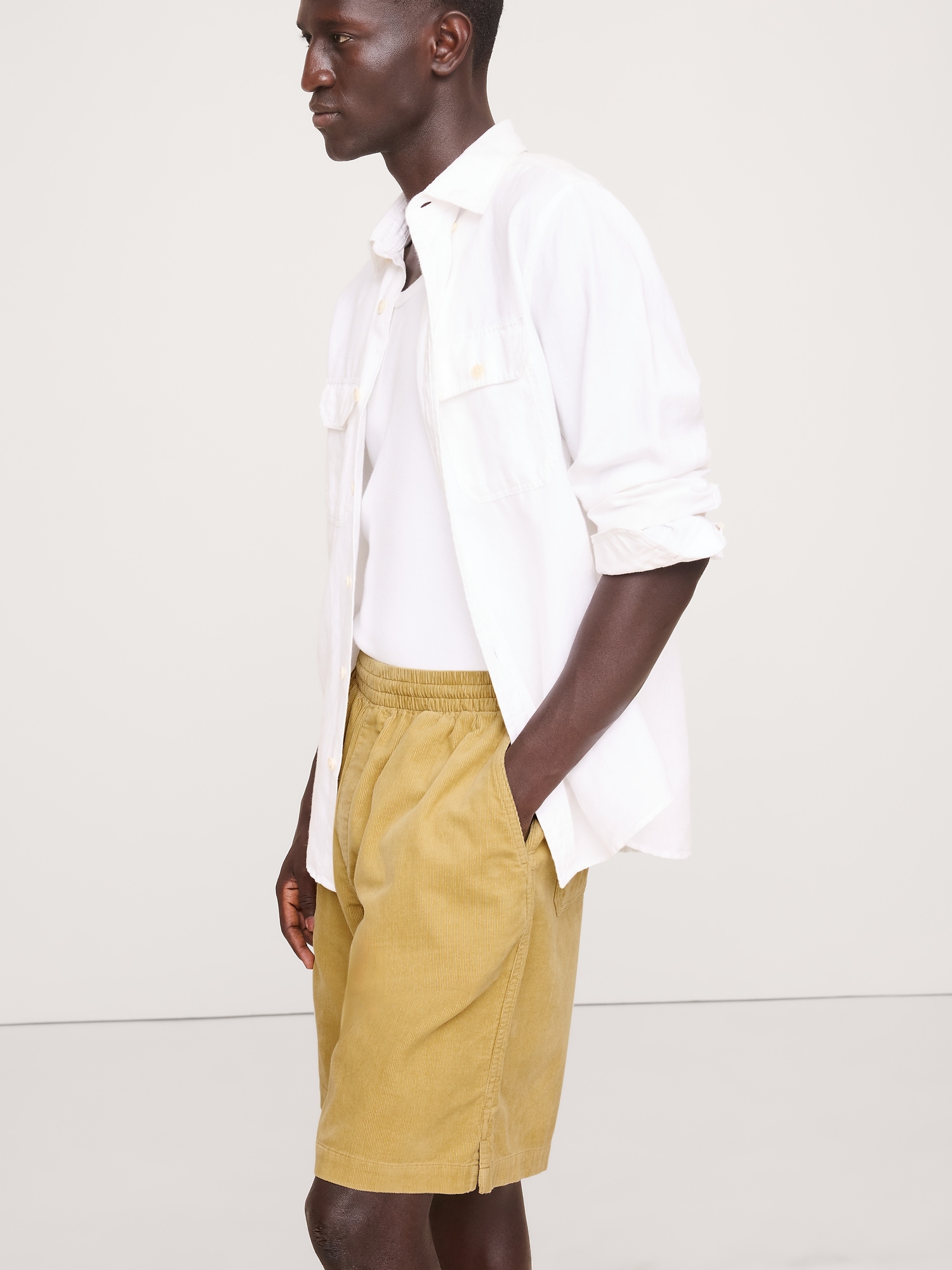 Image number 6 showing, 9.5" LOOSE CORDUROY PULL-ON SHORT