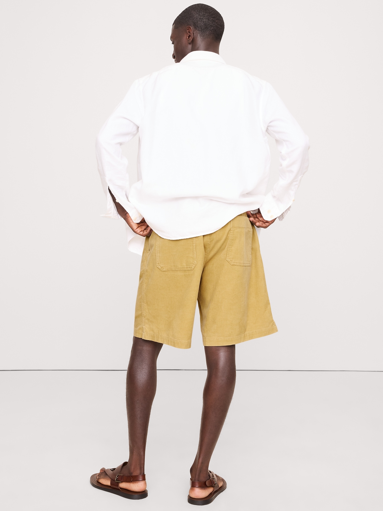 Image number 5 showing, 9.5" LOOSE CORDUROY PULL-ON SHORT