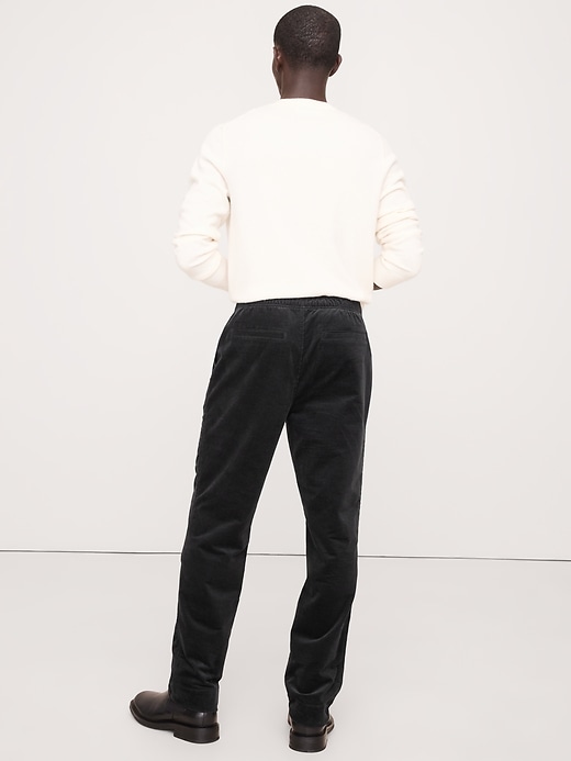 Straight Stretch-Corduroy Pull-On Pant