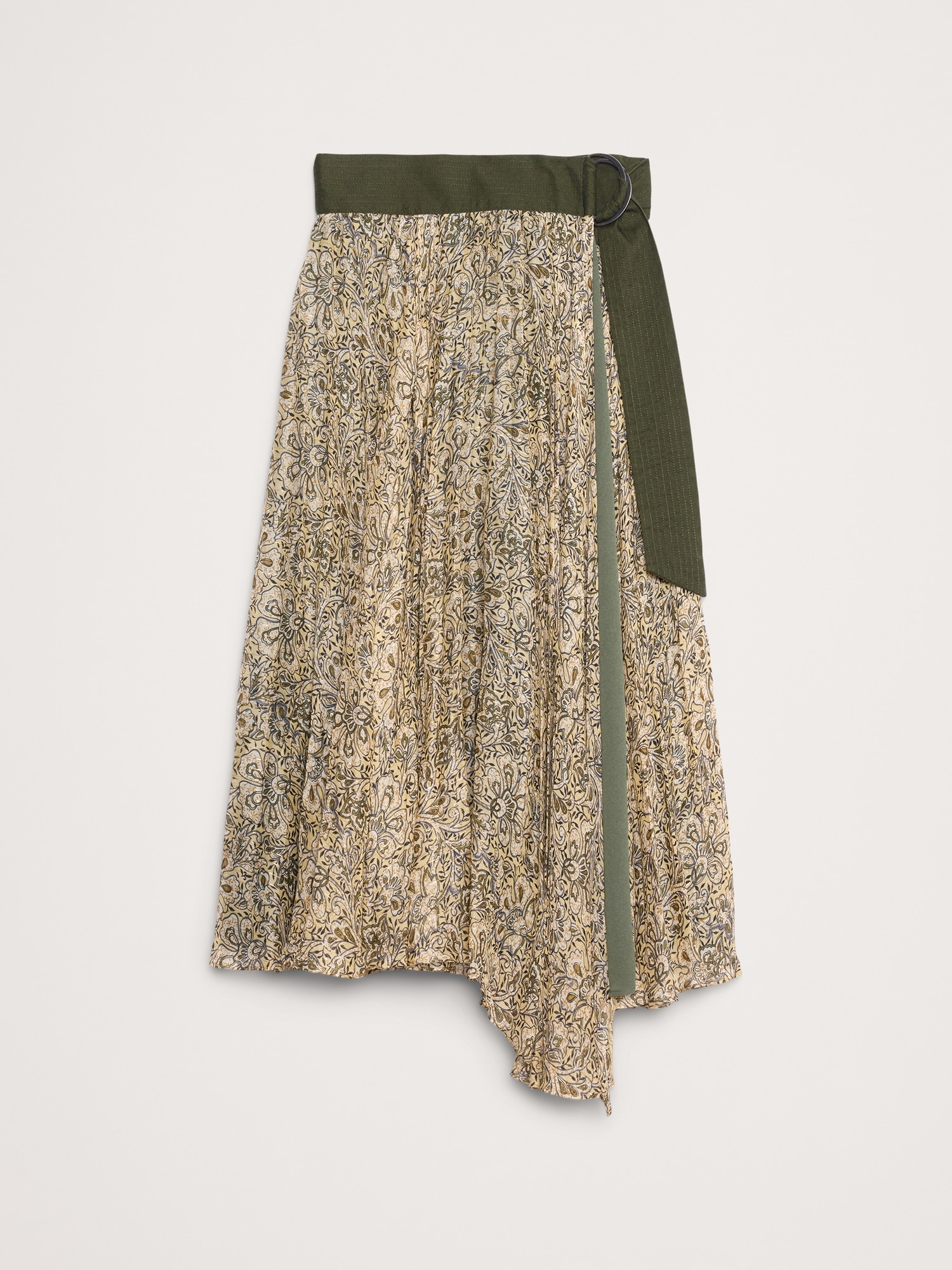 Image number 5 showing, Pleated Lurex Stripe Midi Skirt