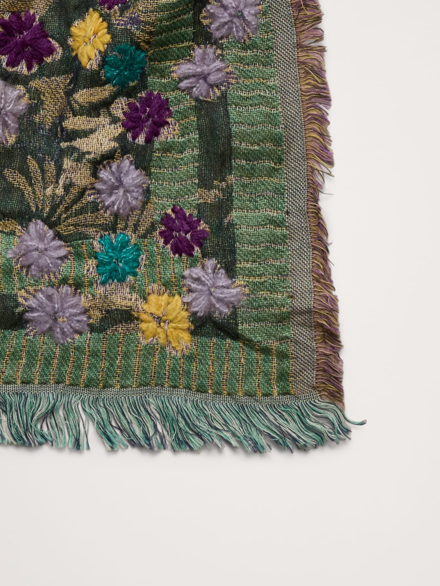 Image number 5 showing, Long Embroidered Scarf by Vismaya
