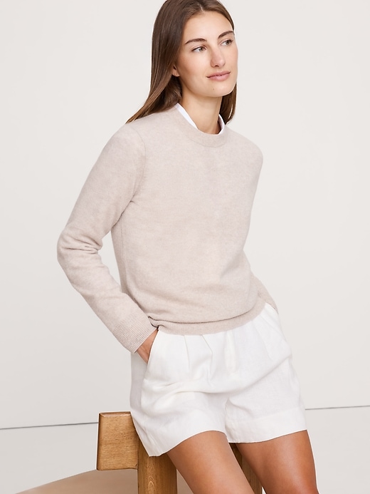 Lightweight Cashmere Low V-Neck Sweater