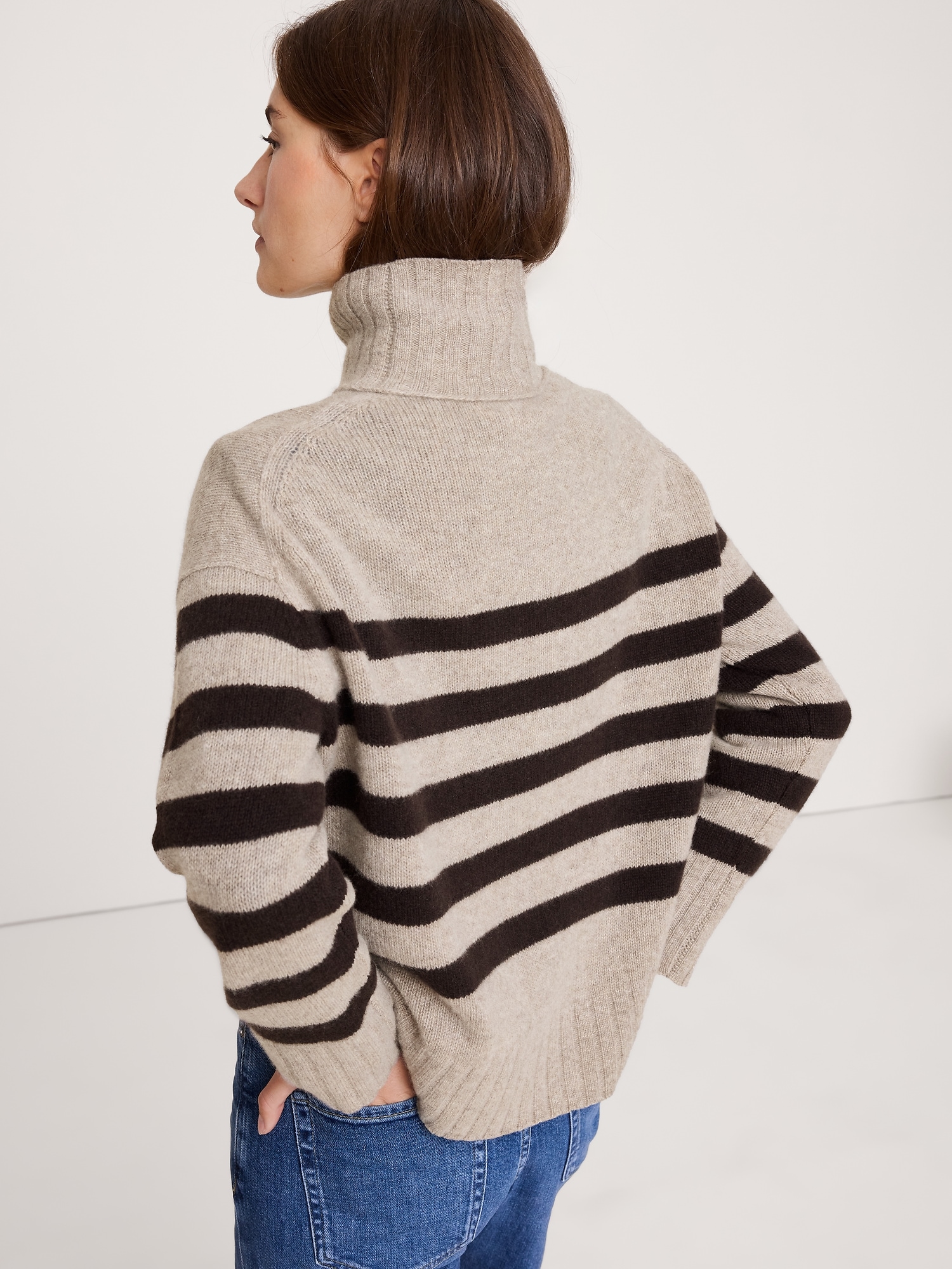 Image number 2 showing, Oversized Cashmere Turtleneck Sweater