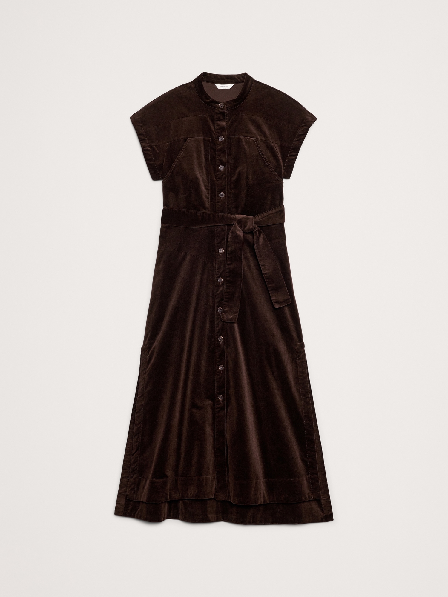 Image number 5 showing, CORDUROY MIDI SHIRT DRESS