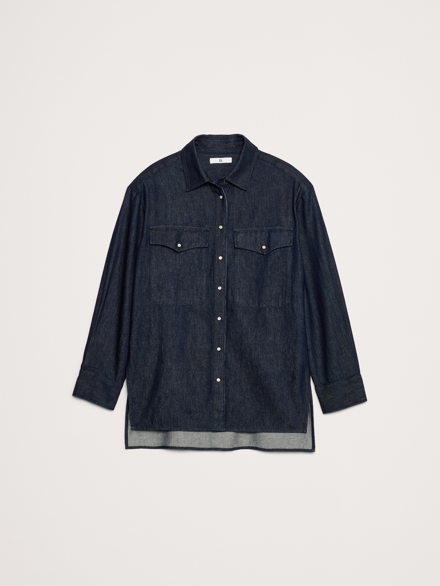 Image number 4 showing, ULTRA-OVERSIZED DENIM SHIRT JACKET
