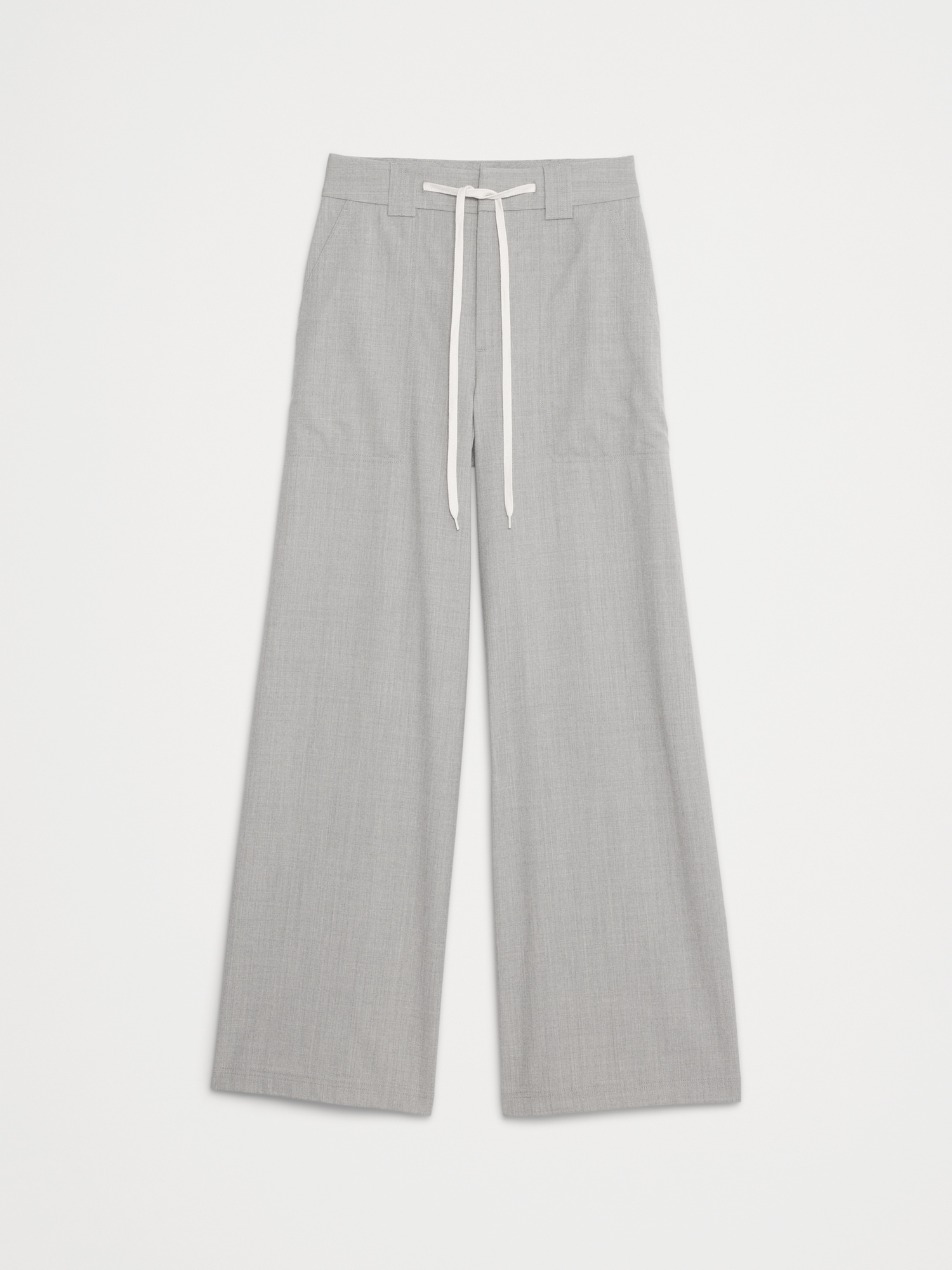 Image number 5 showing, High-Rise Wide-Leg Italian Wool Pant