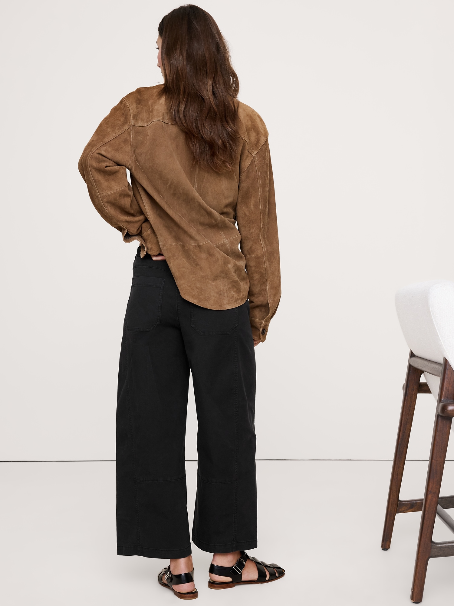 Image number 2 showing, Mid-Rise Relaxed Painter Pull-On Pant