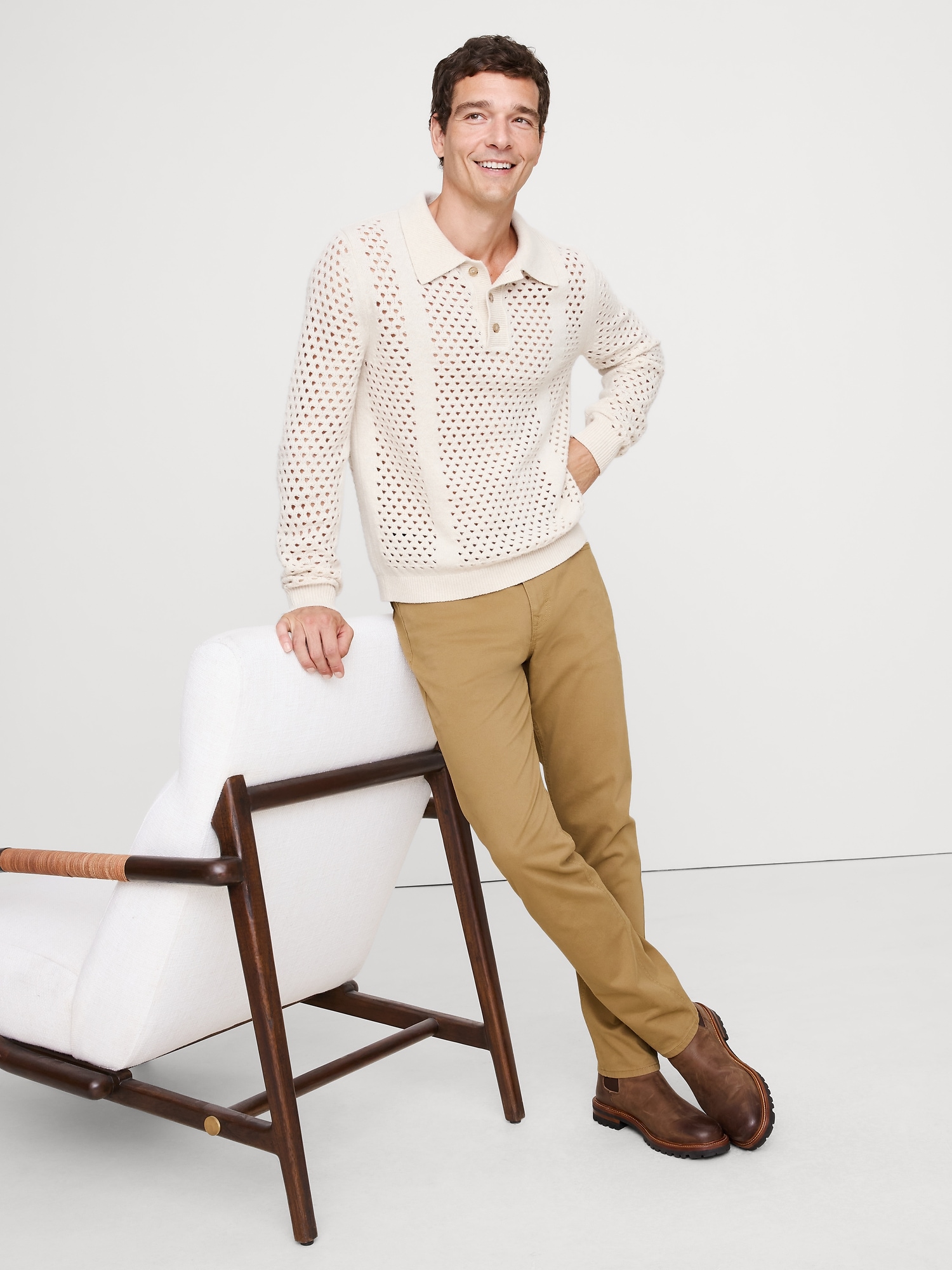Slim Traveler Pant - Whiskey Brown