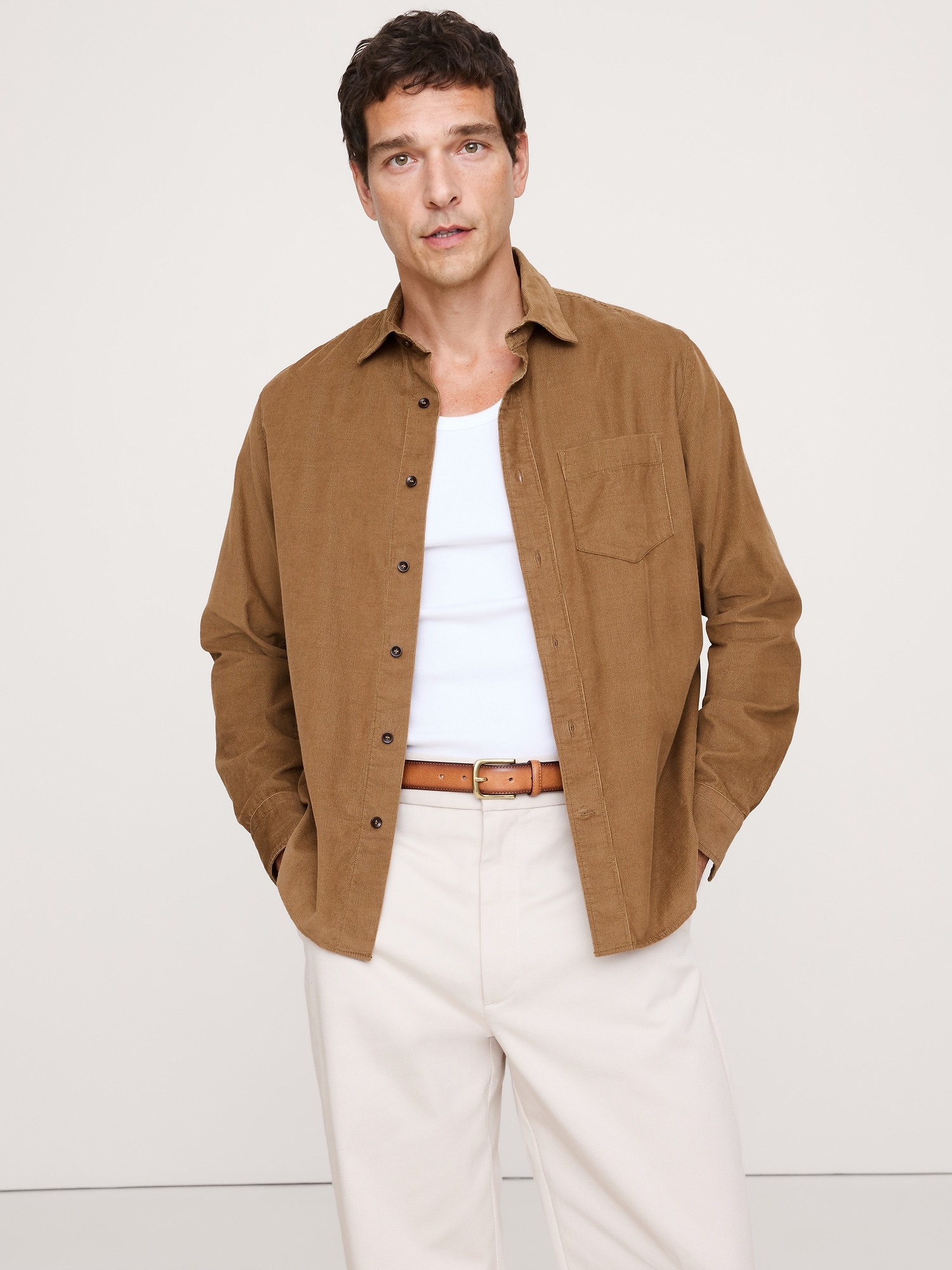 Image number 1 showing, Standard-Fit Corduroy Shirt