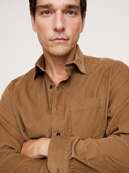Standard-Fit Corduroy Shirt
