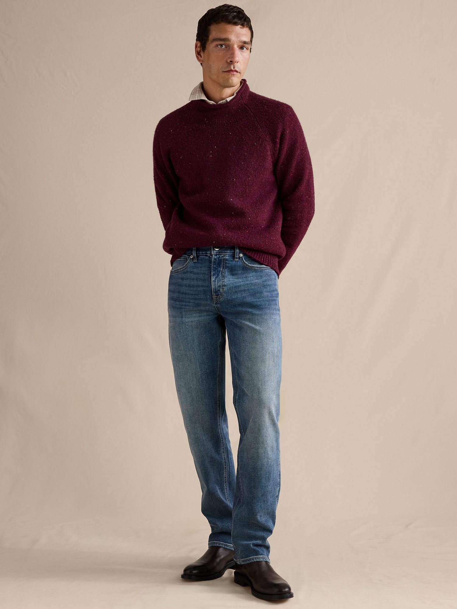 STRAIGHT LUXE TRAVELER JEAN - Vintage Medium Wash