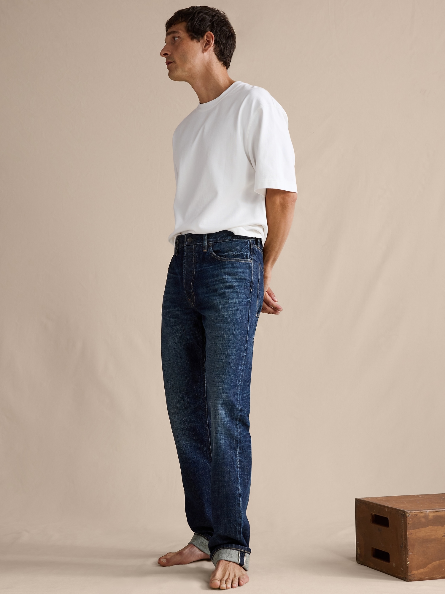 Image number 4 showing, Straight Selvedge Jean