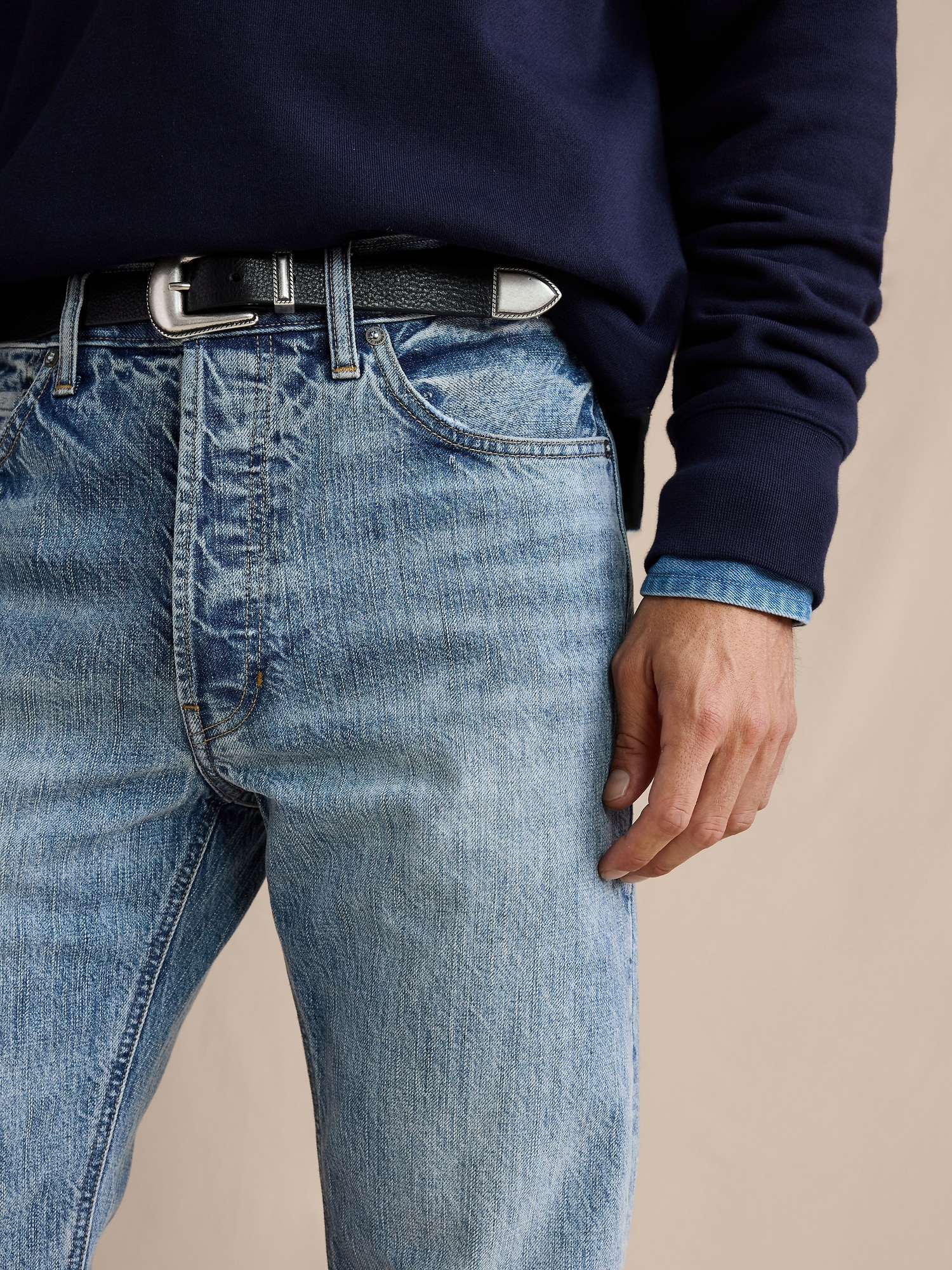 Image number 6 showing, Straight Selvedge Jean