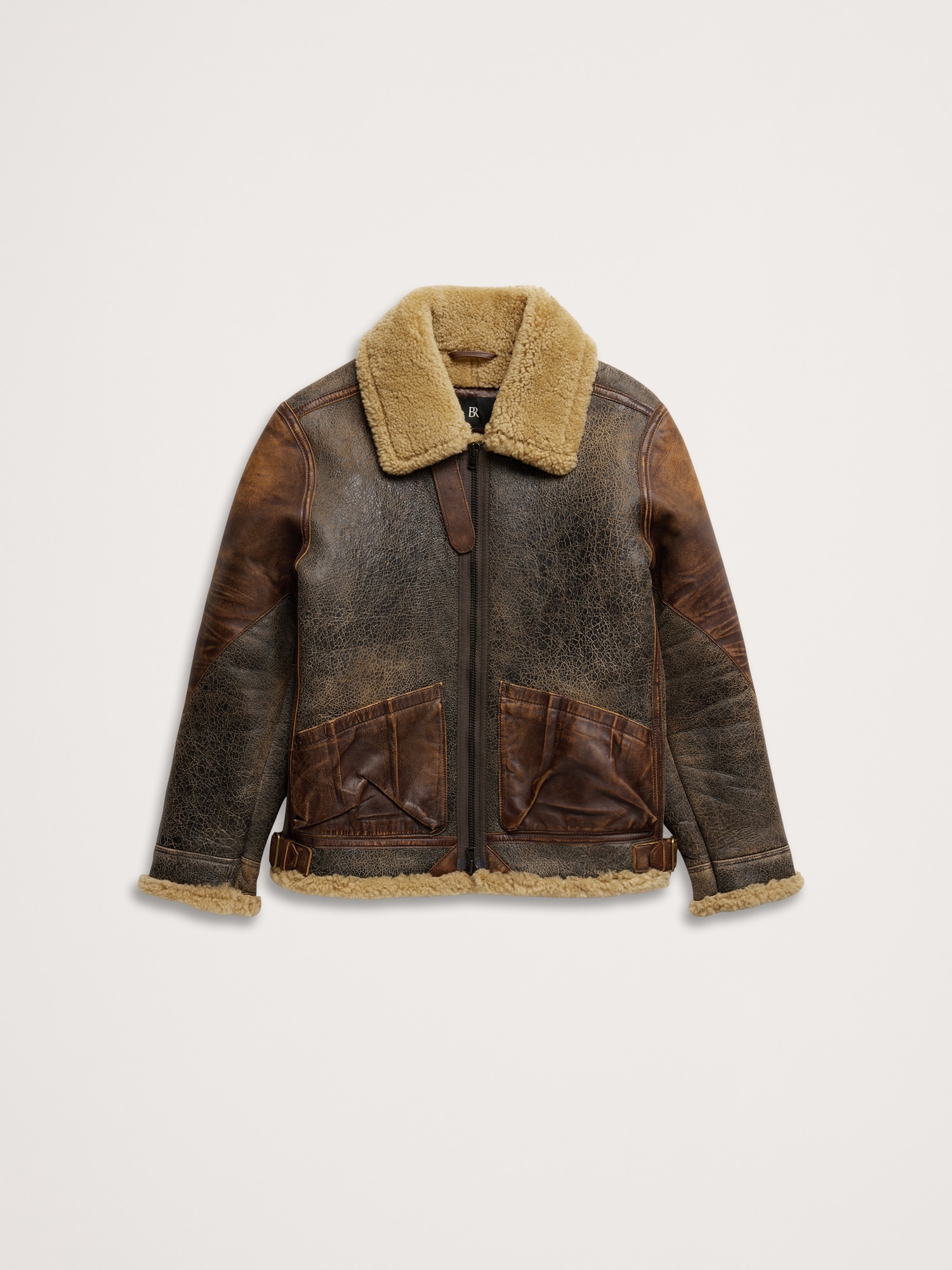 Image number 4 showing, Shearling Flight Jacket