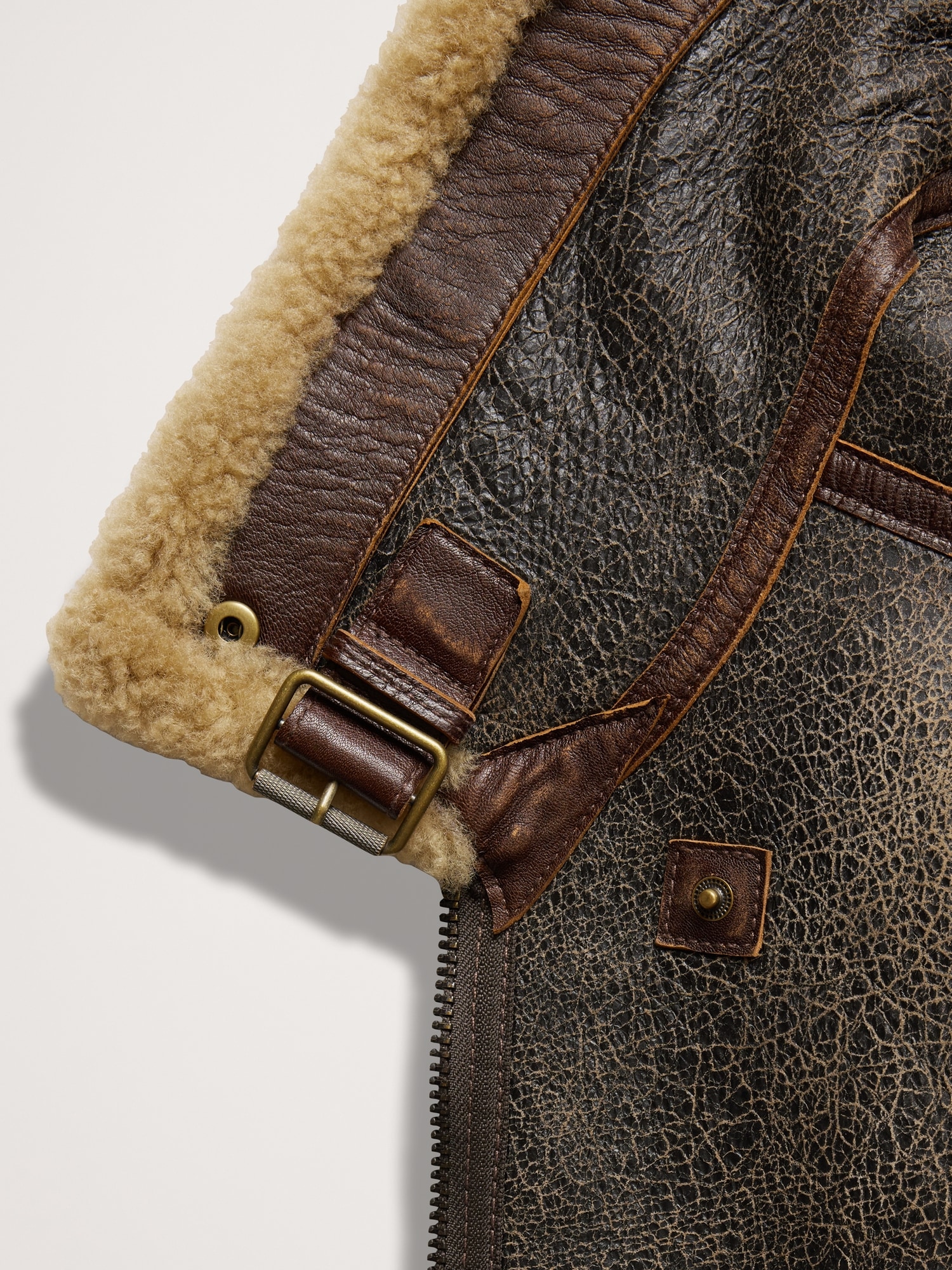 Image number 6 showing, Shearling Flight Jacket