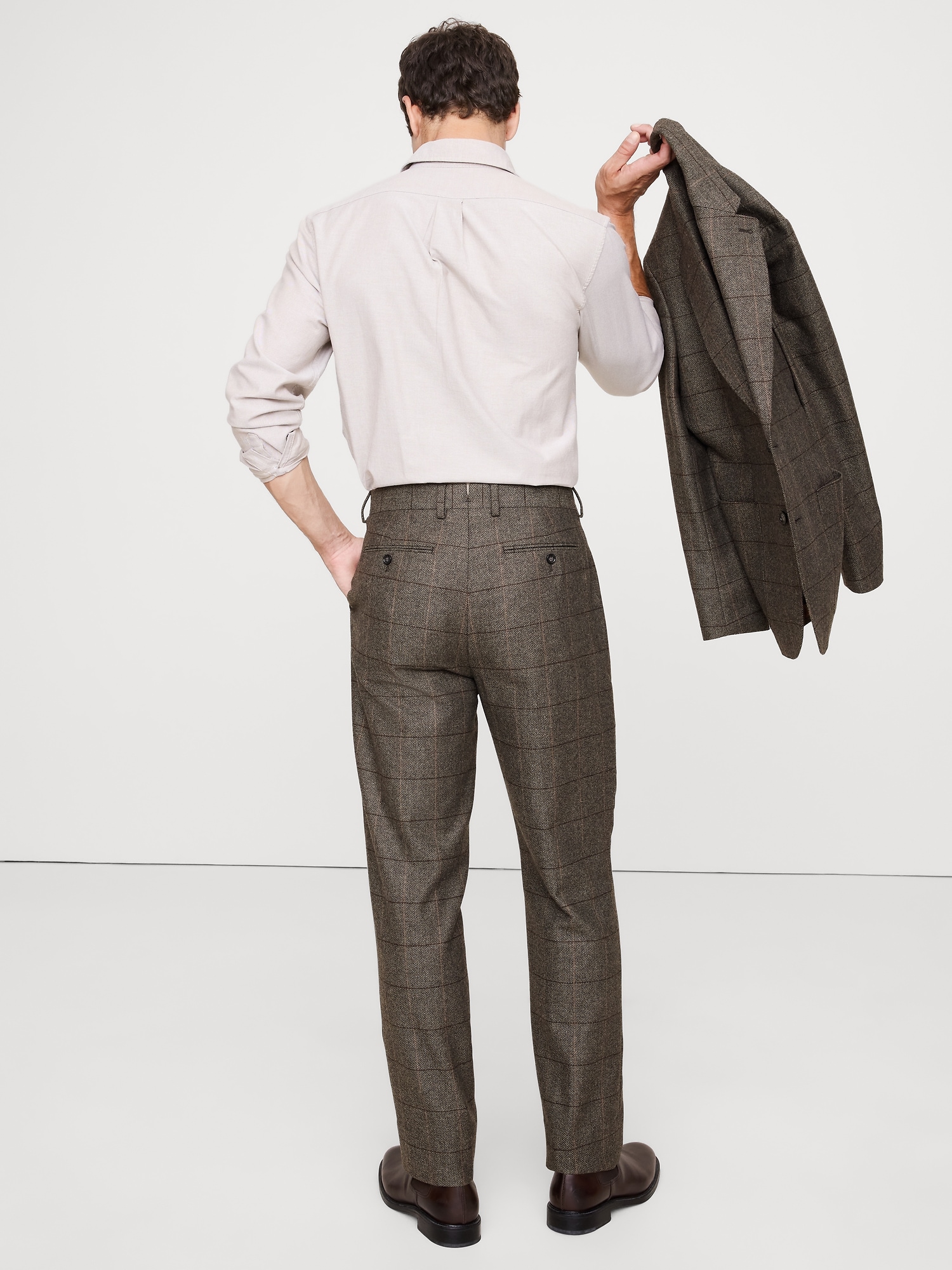 Image number 3 showing, Italian Windowpane Suit Pant