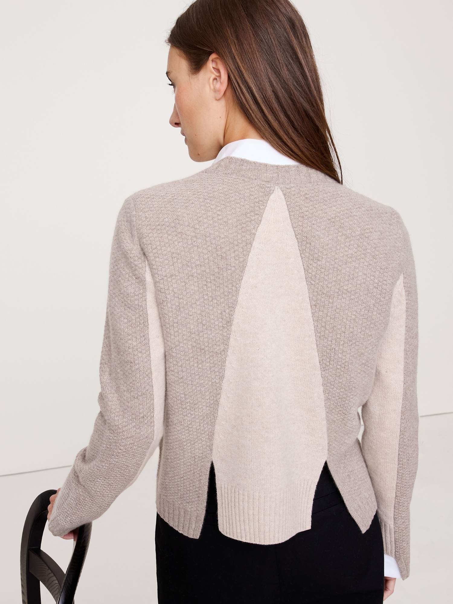 Image number 3 showing, Cashmere Mixed-Stitch Cardigan