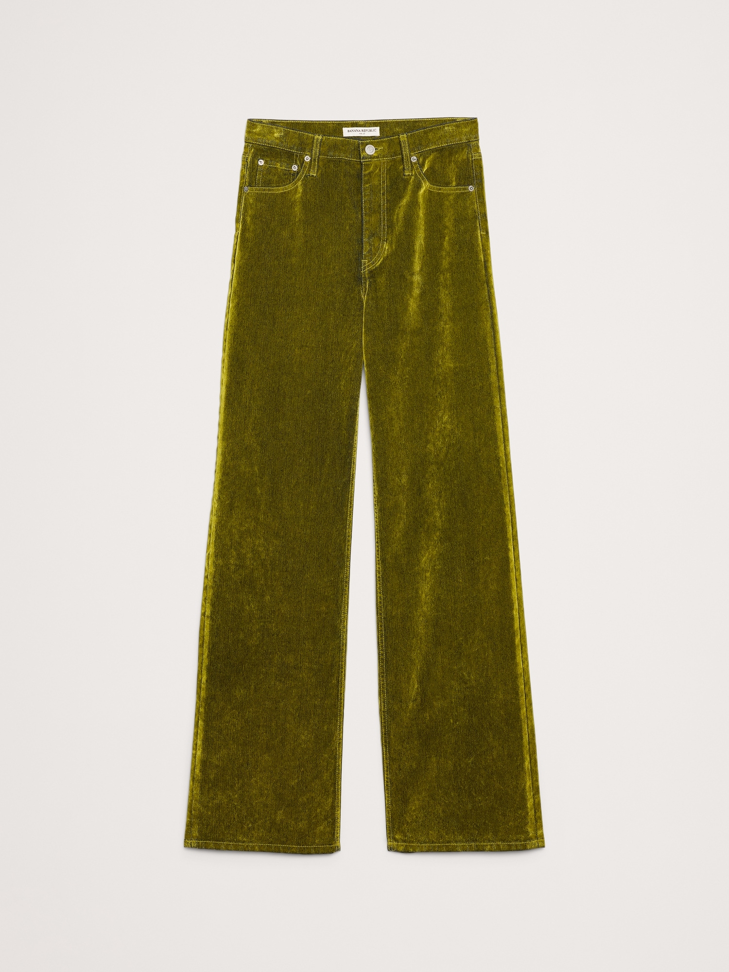 Image number 6 showing, The Icon Classic Wide-Leg Flocked Jean