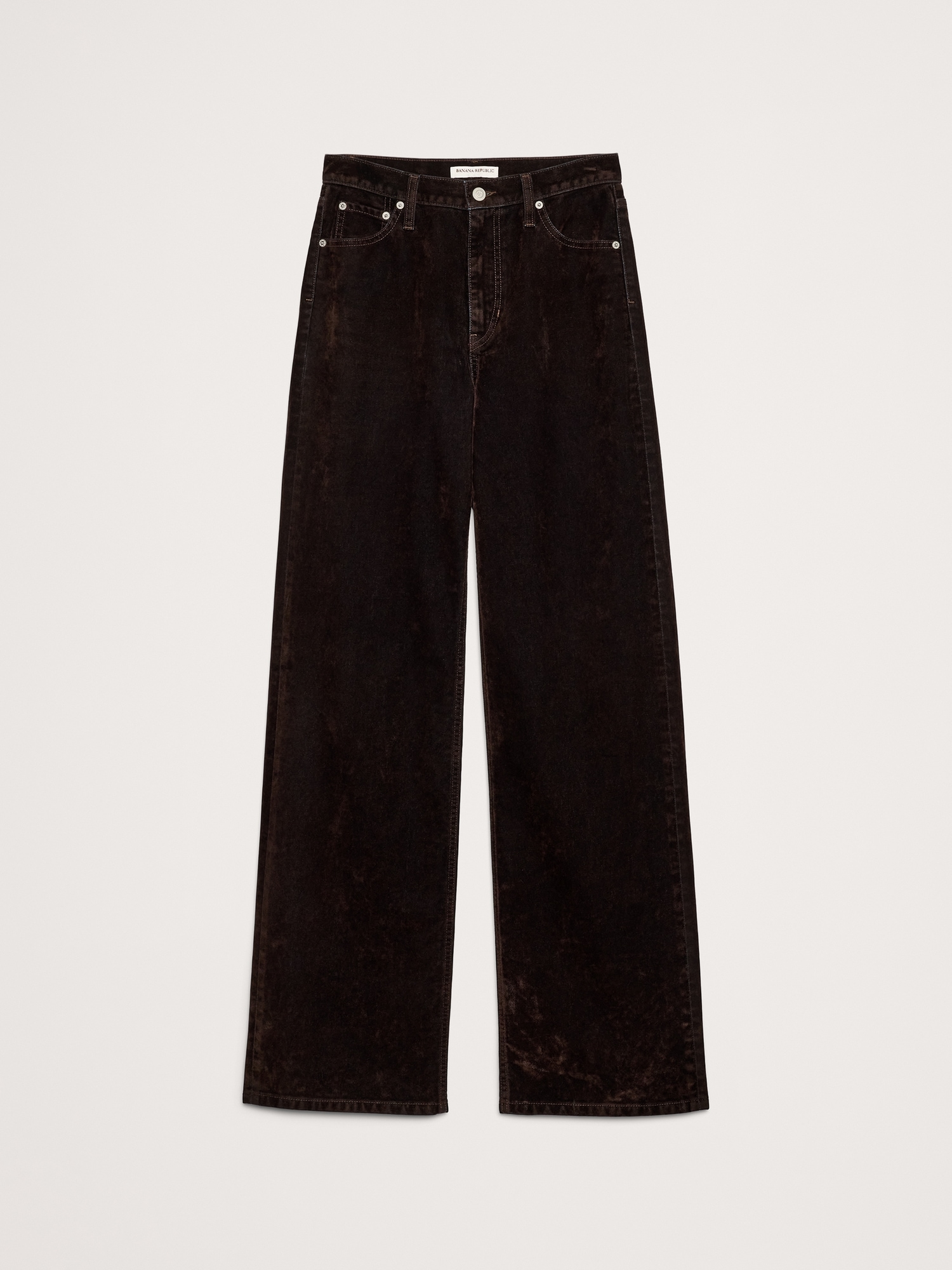 Image number 6 showing, The Icon Classic Wide-Leg Flocked Jean