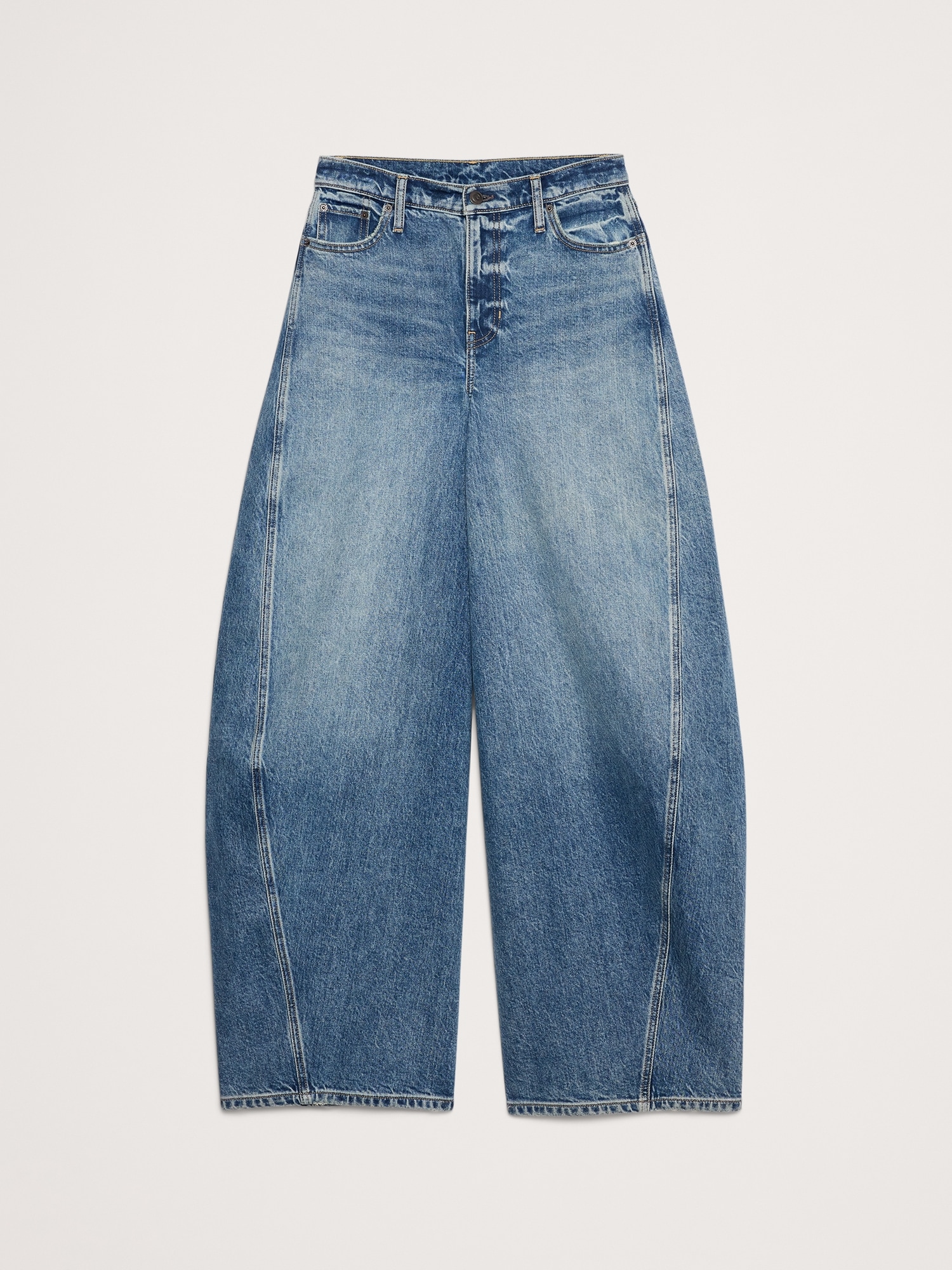 Image number 5 showing, High-Rise Loose Twisted Barrel Jean