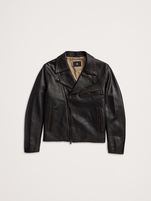 ふわトロ極上レザー BANANA REPUBLIC leather jacket Leather Biker Jacket | Banana Republic