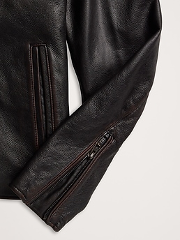 Leather Moto Jacket | Banana Republic
